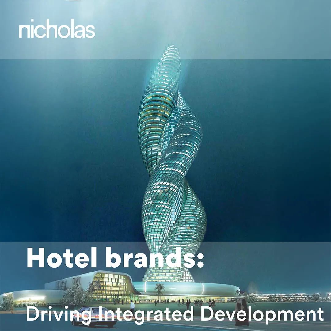 Sculptural Architectural Structure representing next-generation hotel-driven mixed-use developments