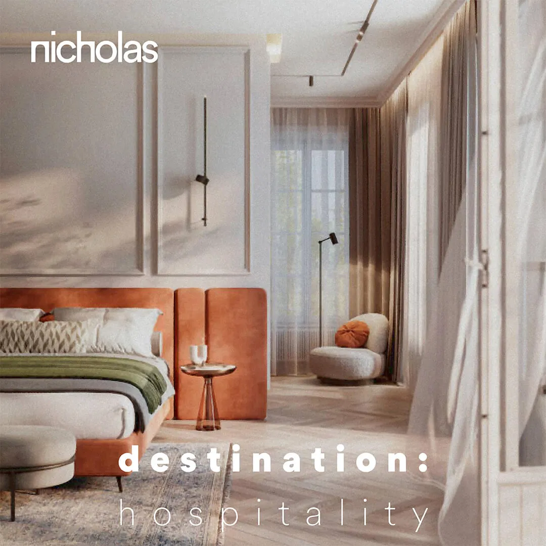 Hotel guest room with panoramic sea view