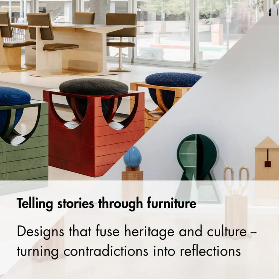 Sculptural furniture by Ryan Preciado expressing storytelling through design