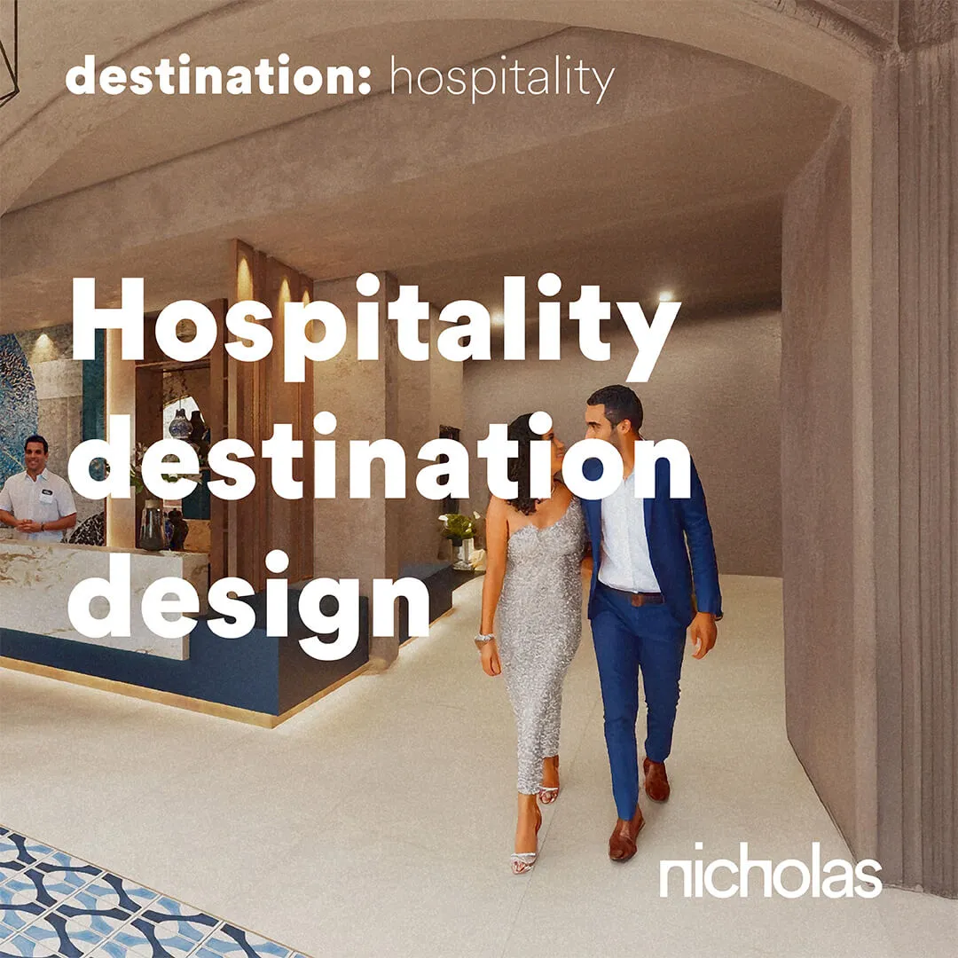 Hotel reception creating a strong sense of place and an immersive hospitality experience