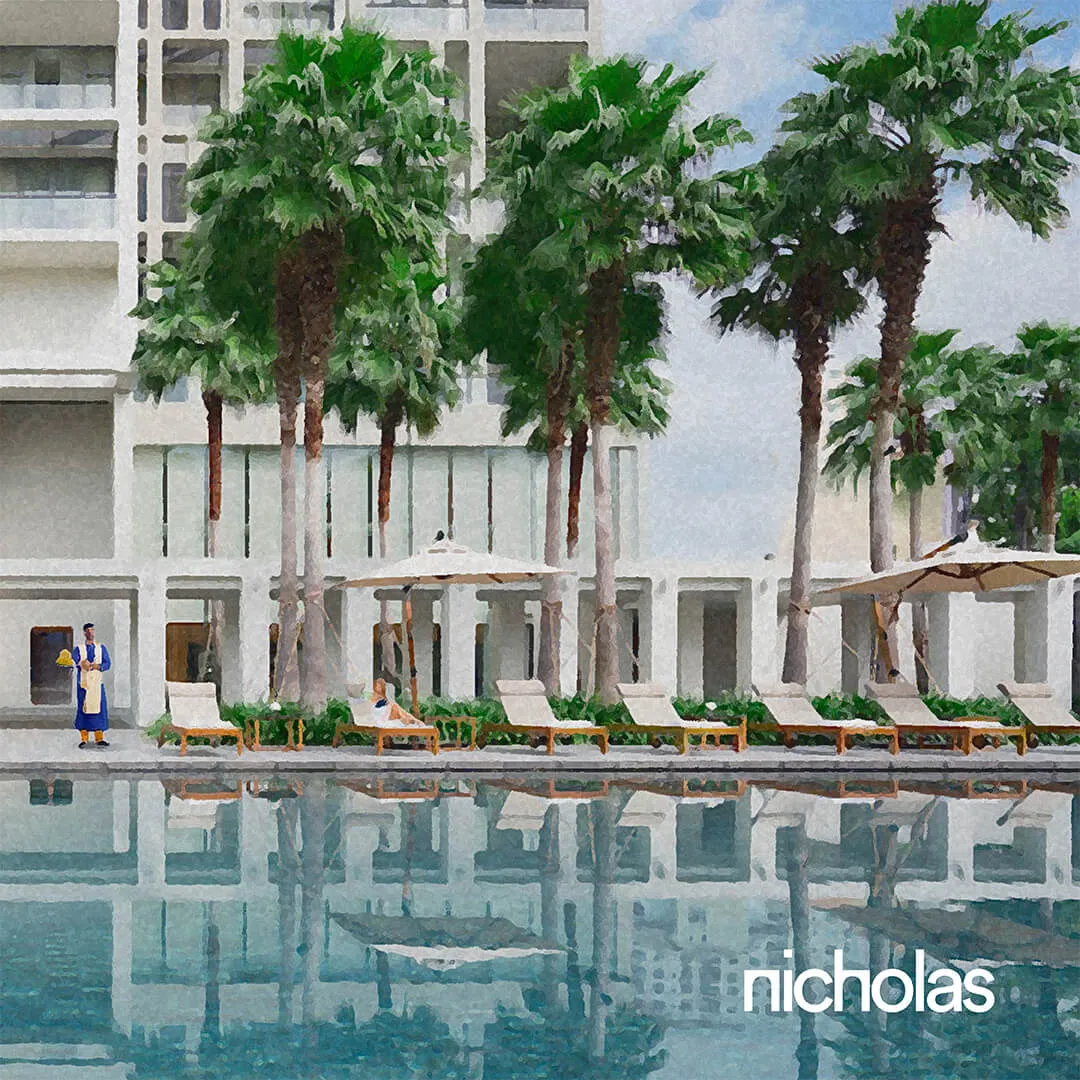 Urban Resort Poolside Space, a tranquil escape within the city