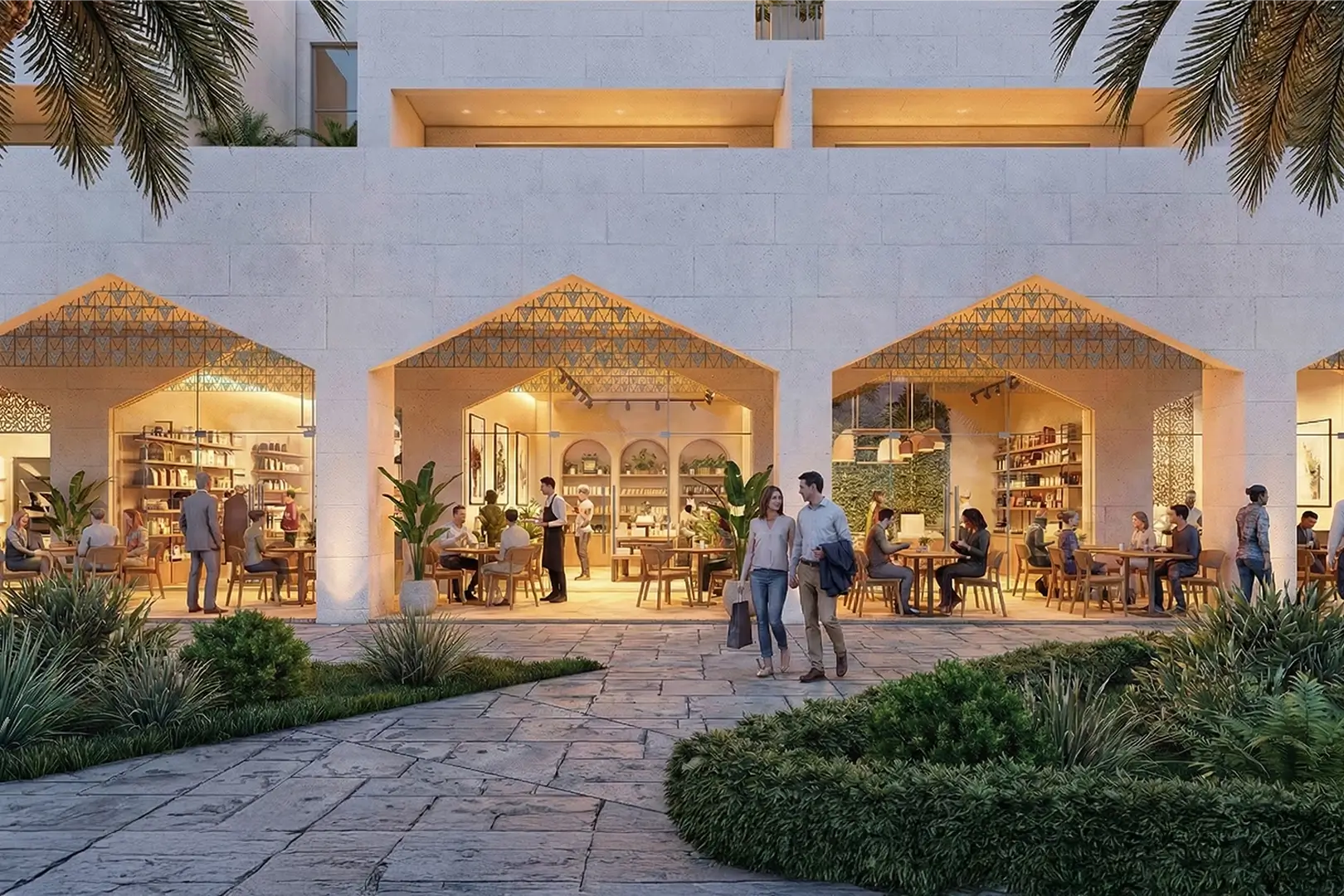 Luxury Resort Common Spaces Architectural Project in the Middle East, Resort Common Spaces Architectural Project in Bahrain, Middle East Resort Common Spaces Architecture Project