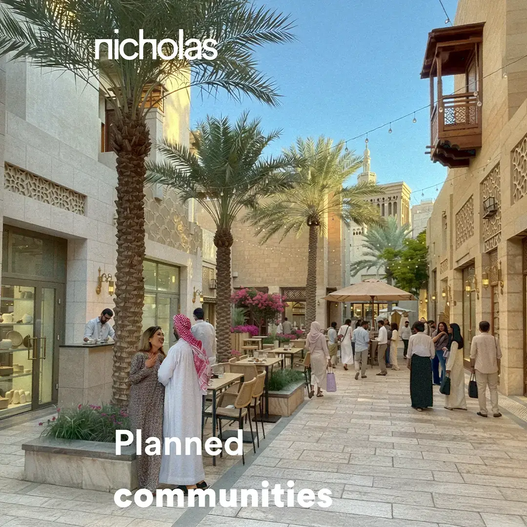Middle Eastern Neighbourhood, illustrating people-centred urban design and the role of streets as social hubs in well-planned communities