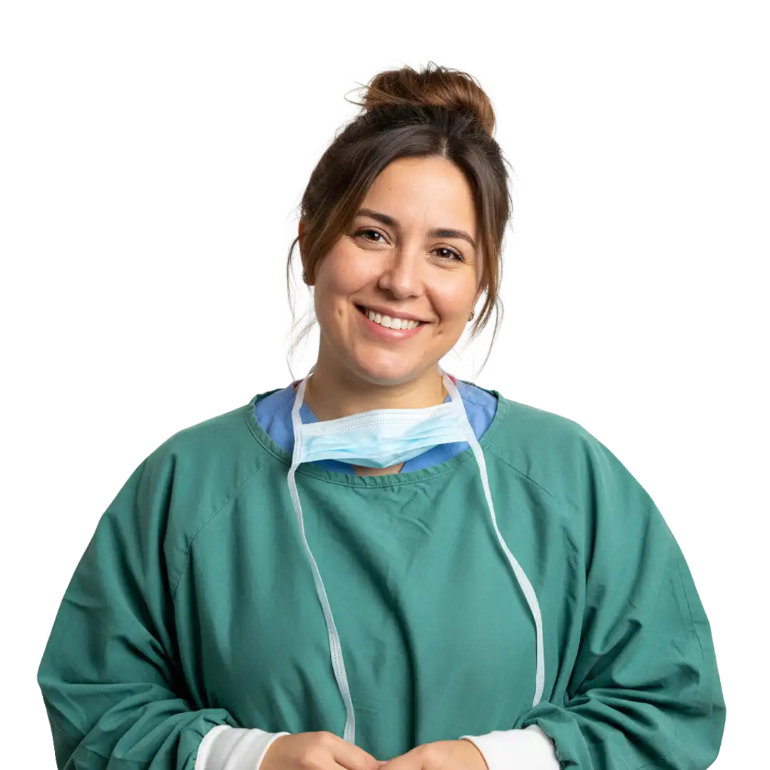 Surgical Technologist working through a Surgical Tech to RN career pathway online to complete Surgical Tech to RN program