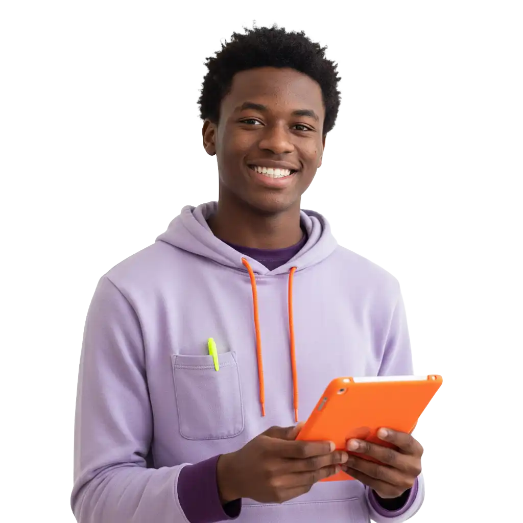 College student working to earn CLEP credit via credit by exam