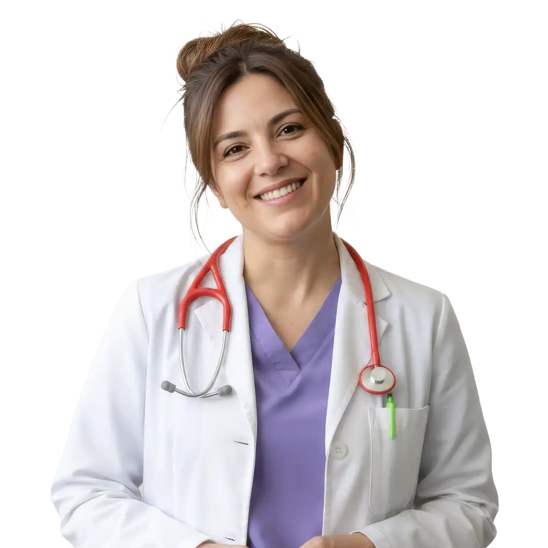 Nurse working through an LPN to PA career pathway online to complete an LPN to Physician Assistant program