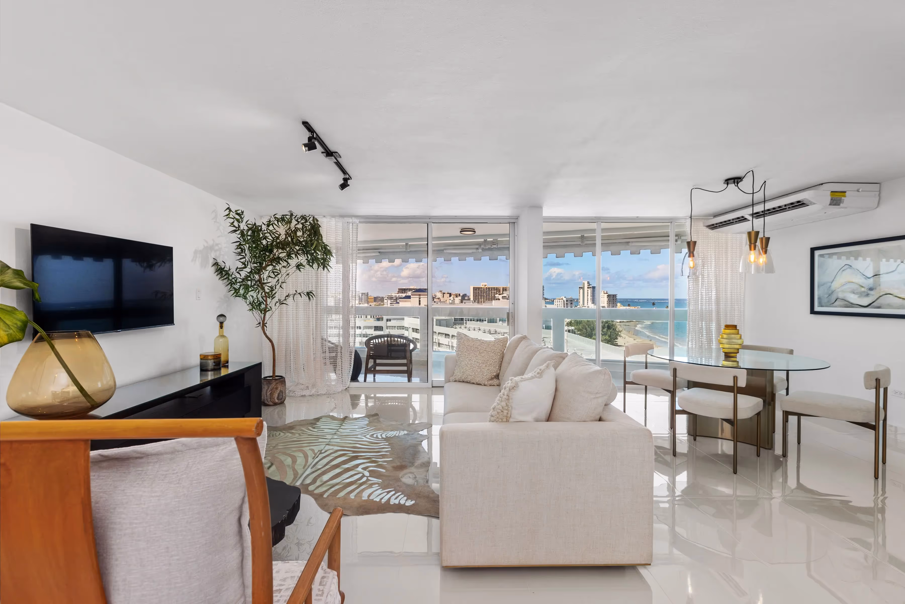 Modern condo living room