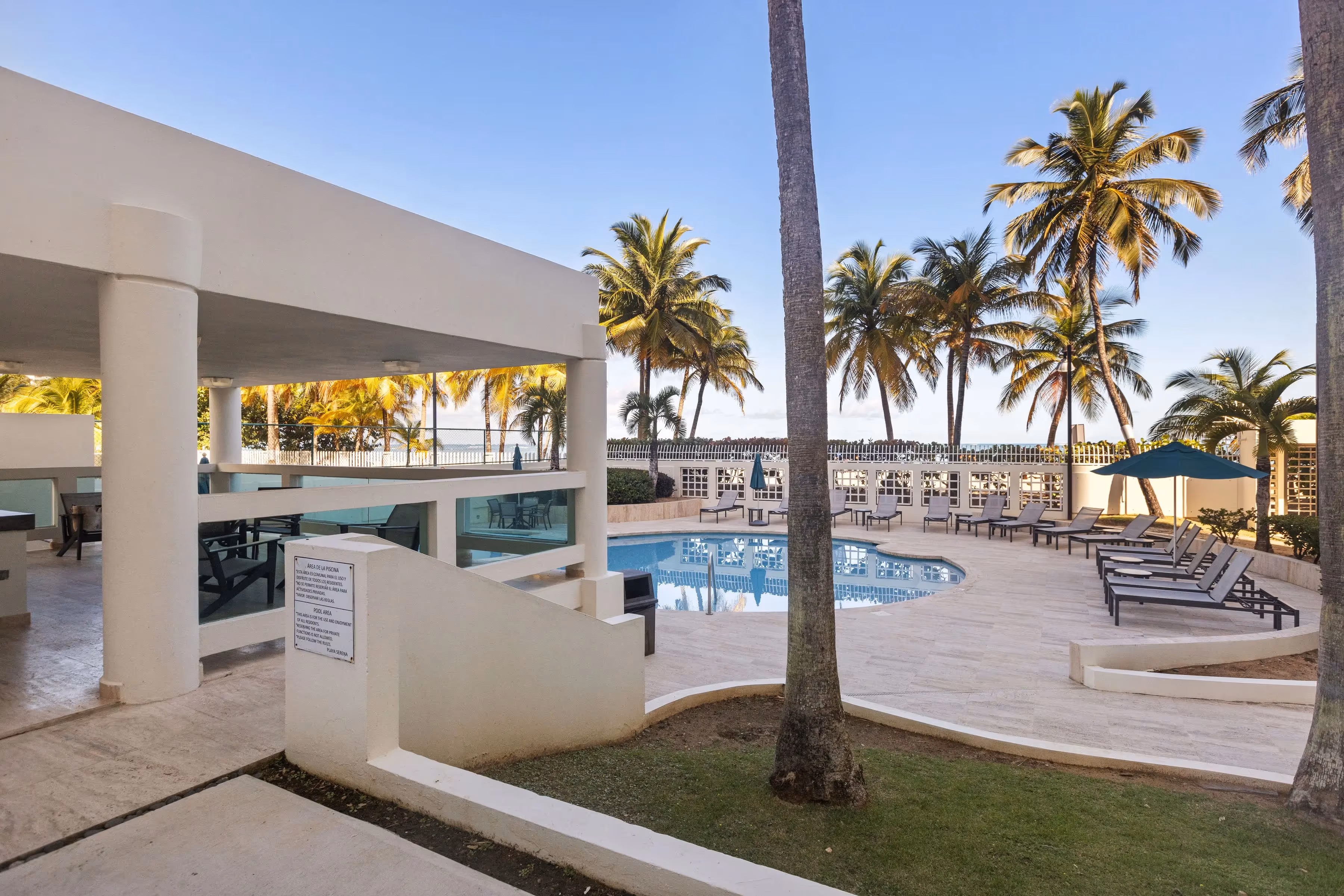 Activity area for residents in Playa Serena condo