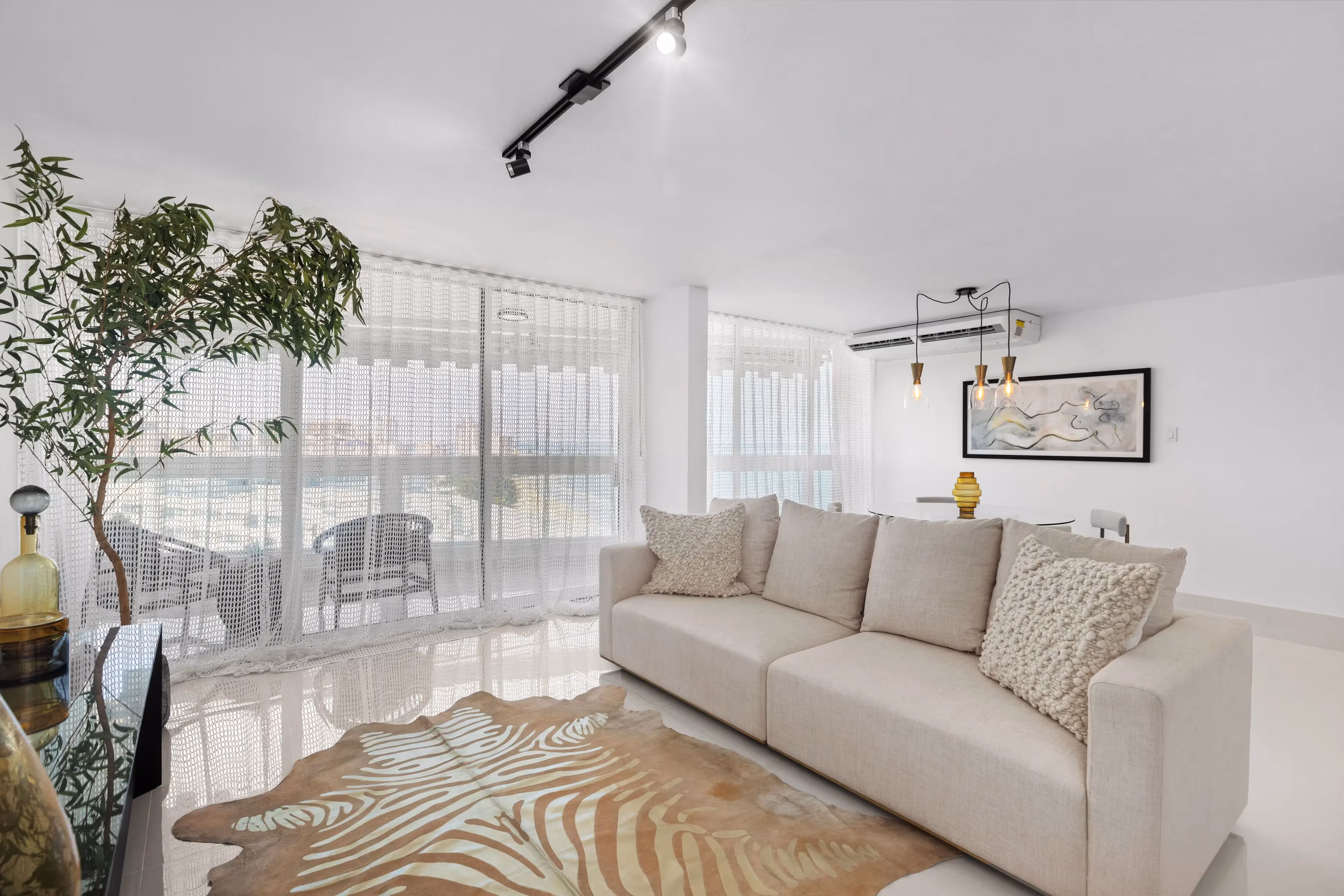 Spacious dining area in Playa Serena condo