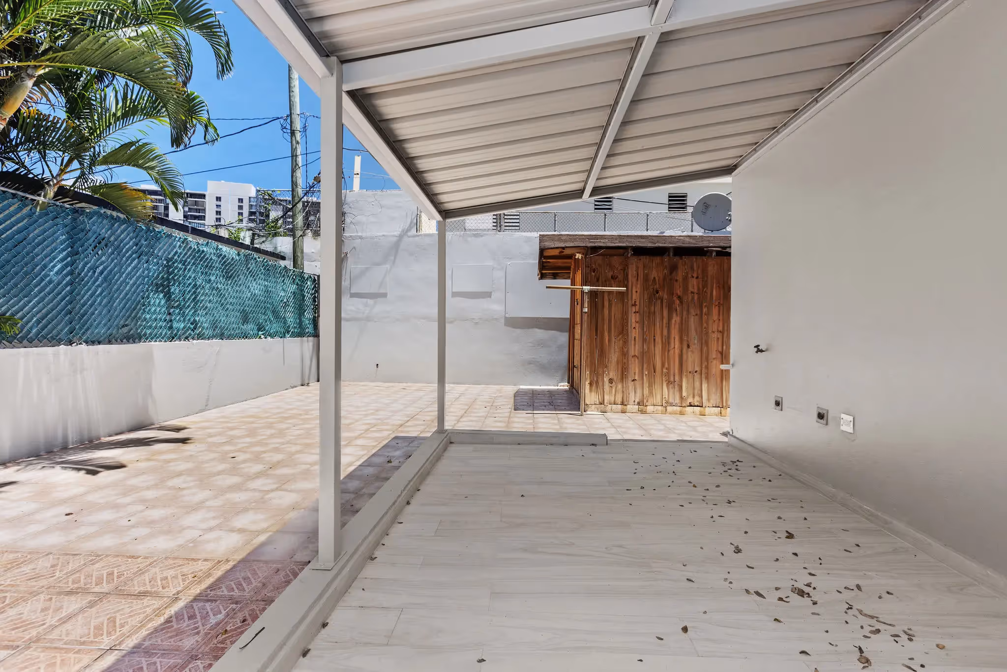 High vaulted ceilings in modern home