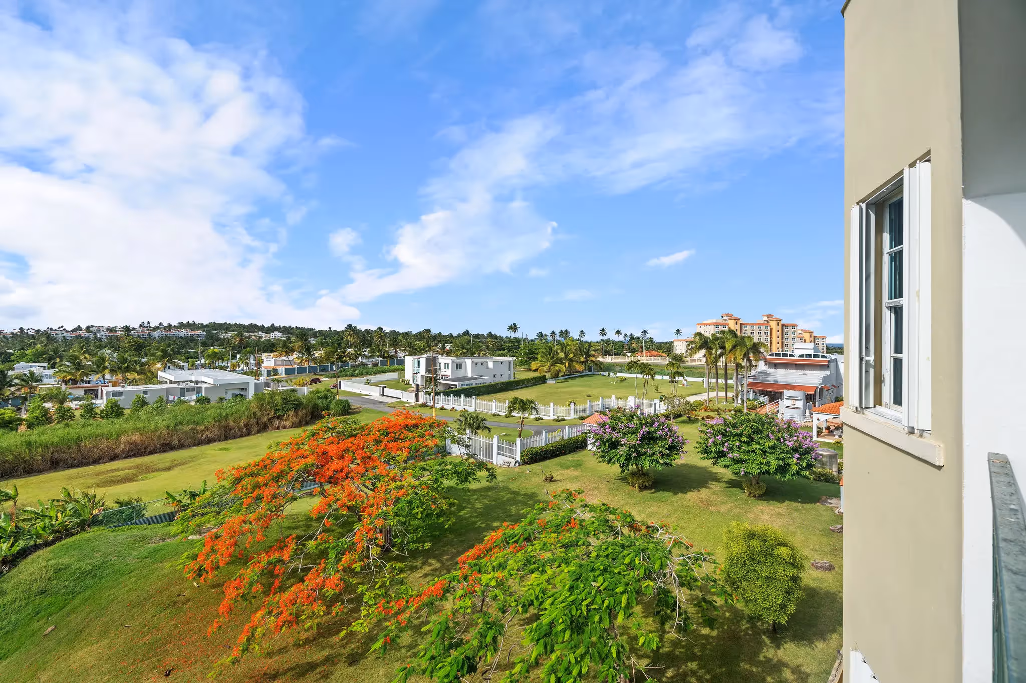 Solar-powered home in gated community