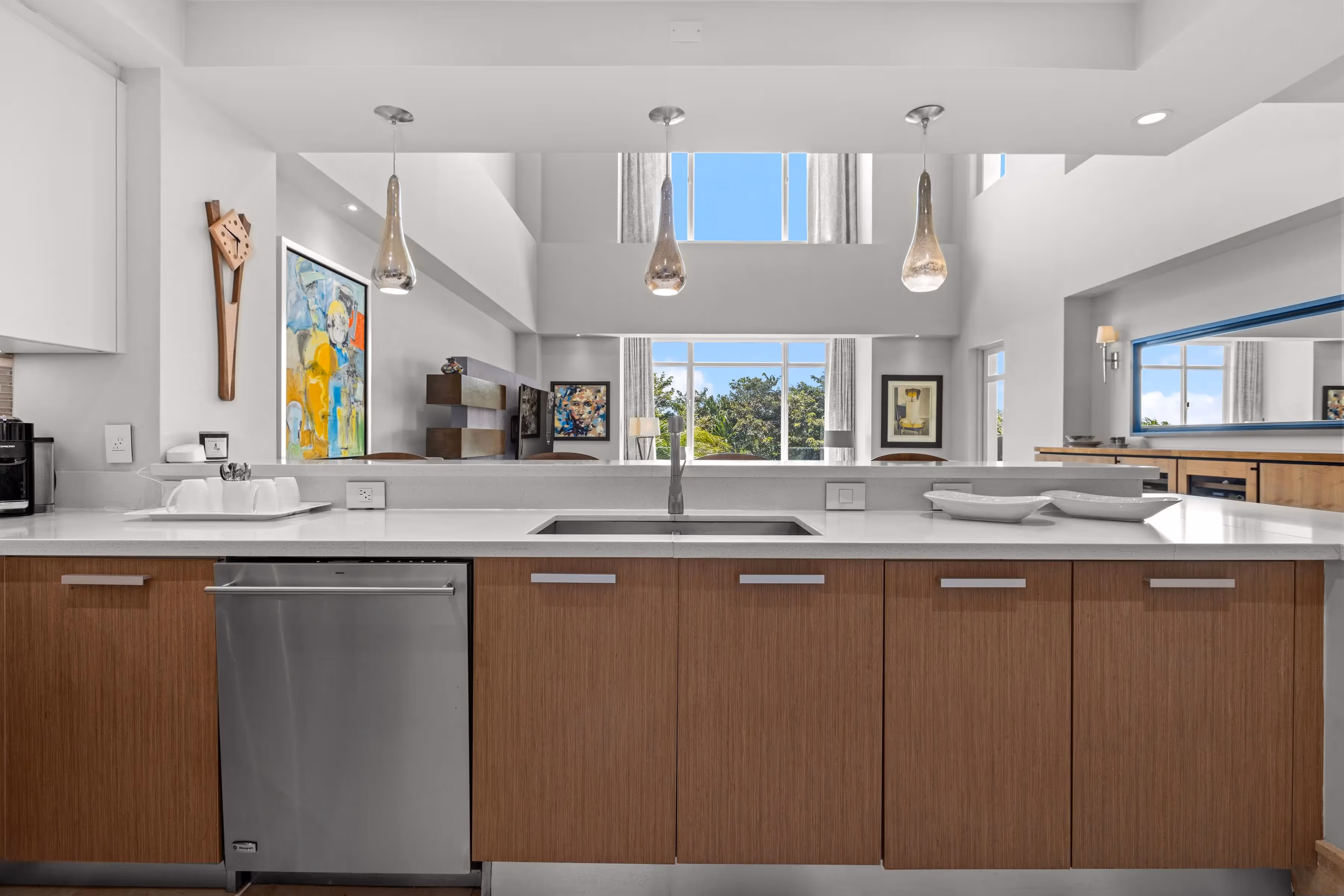 Private balcony with dining area in Dorado Beach penthouse