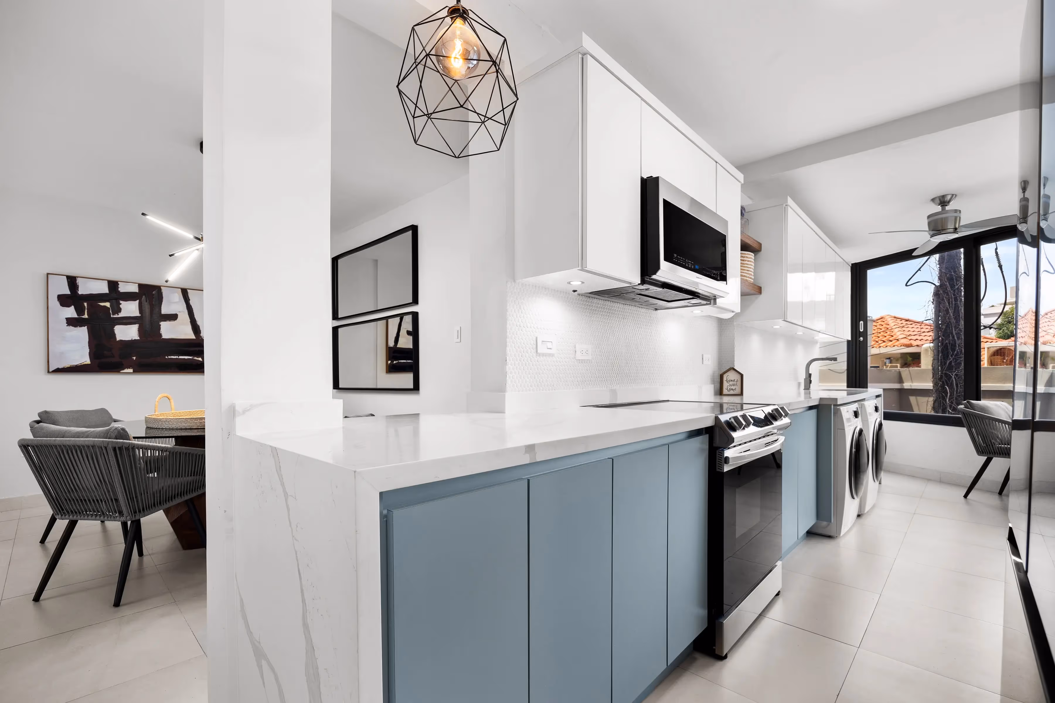 Wrap-around balconies with views of Condado Beach