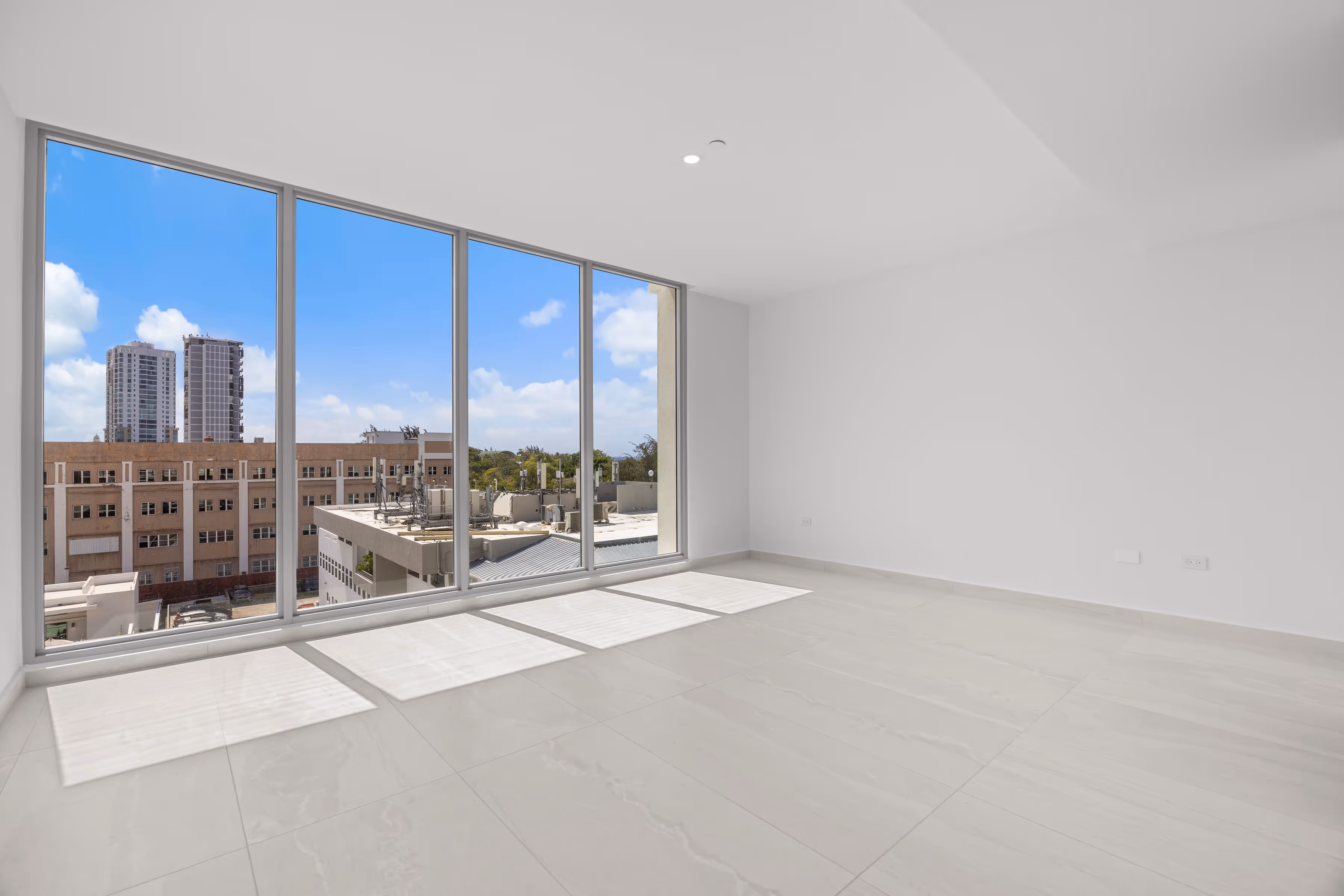 Rooftop wine lockers with ocean and city views