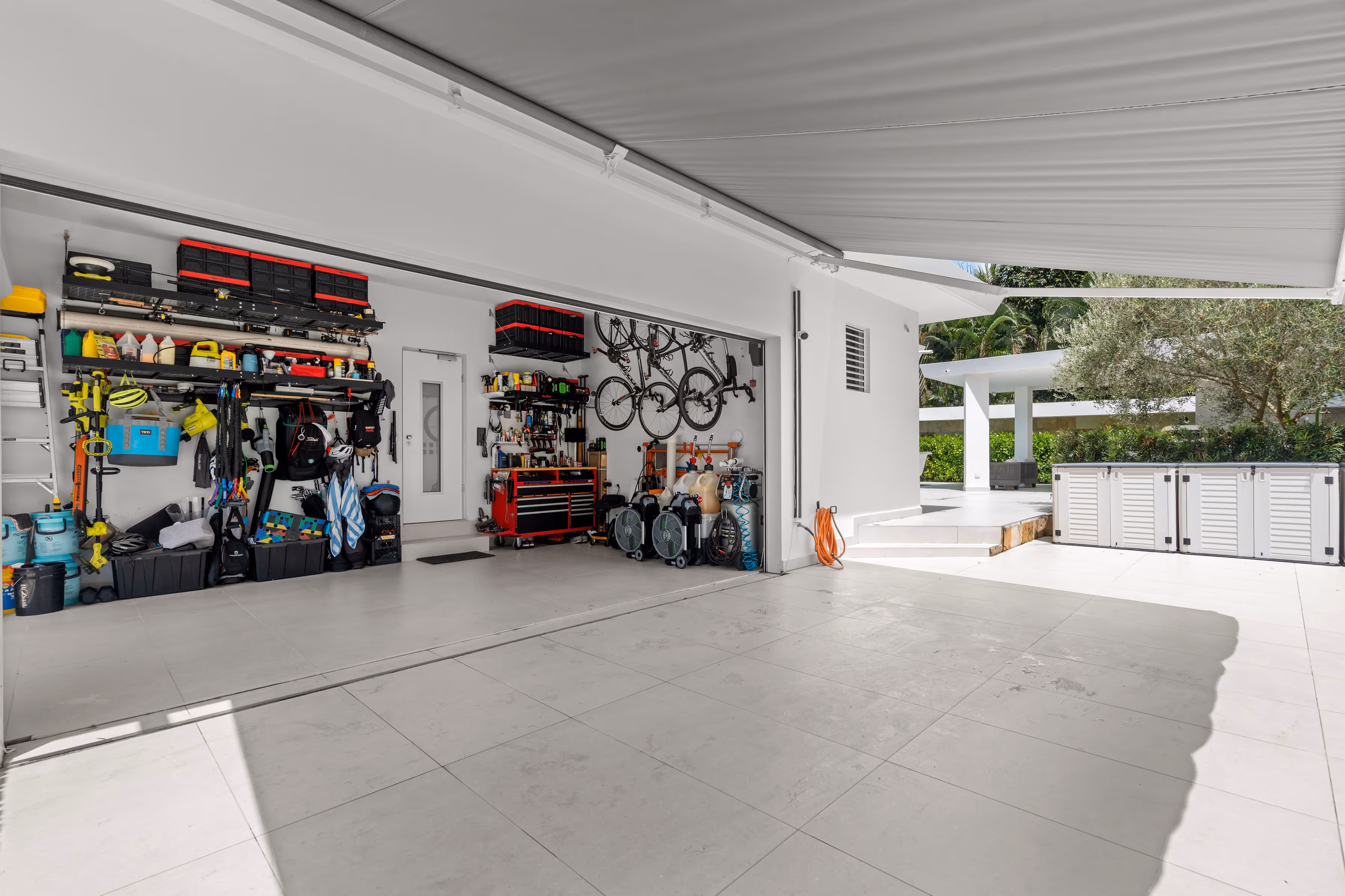 Aerial view of Villa Caparra Norte showcasing private pool and landscaped gardens