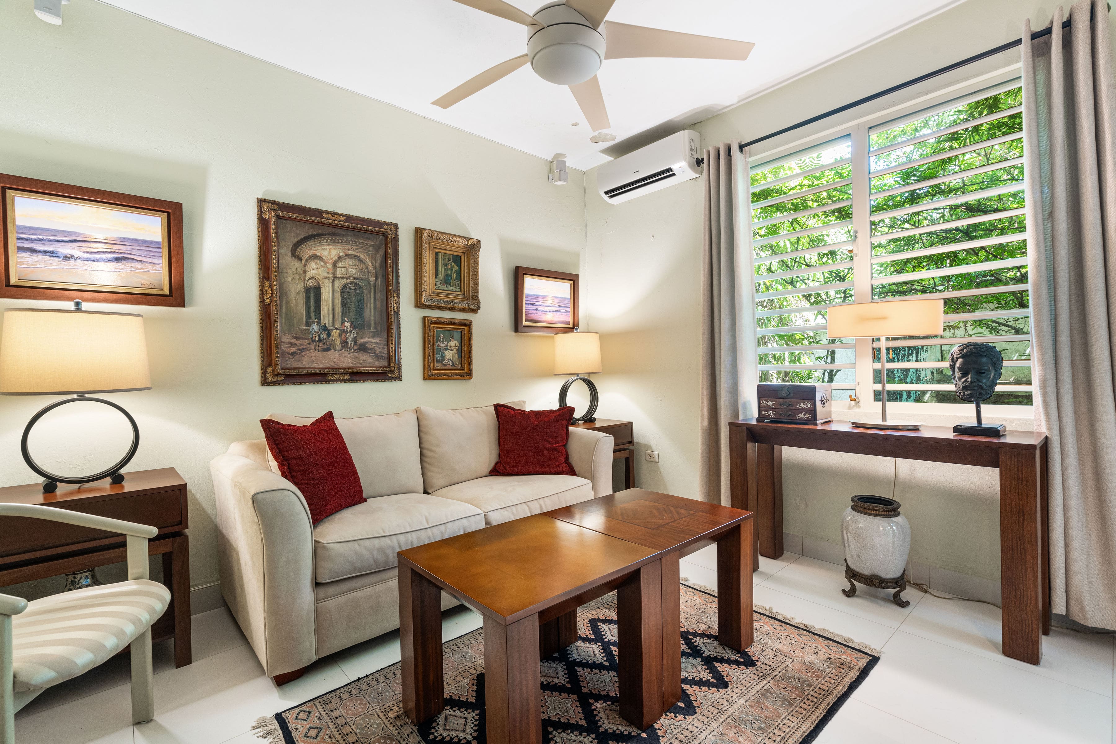 Tropical garden oasis with water features in Roosevelt Puerto Rico home