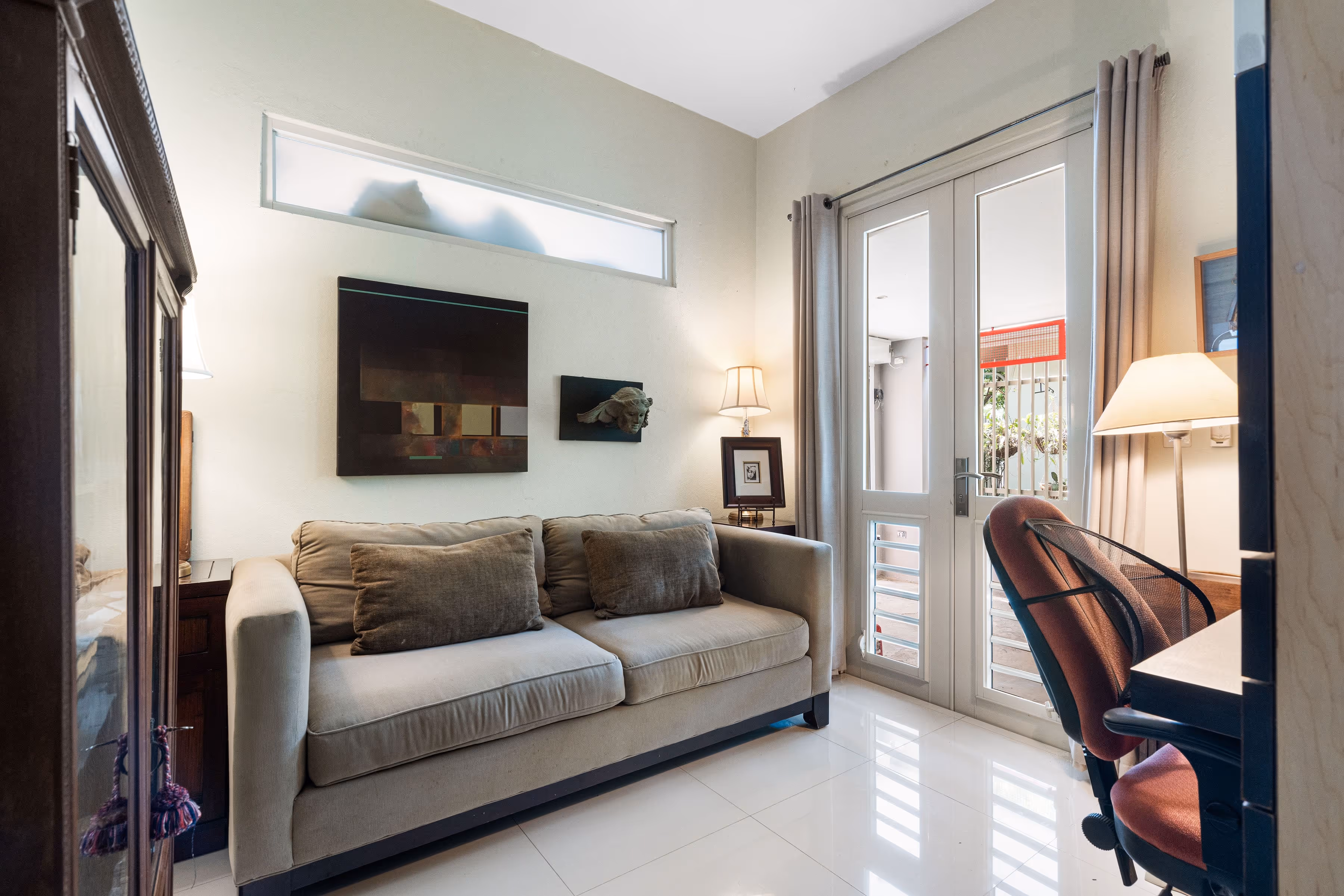 Well-equipped kitchen with gas stove and built-in appliances in Puerto Rico home