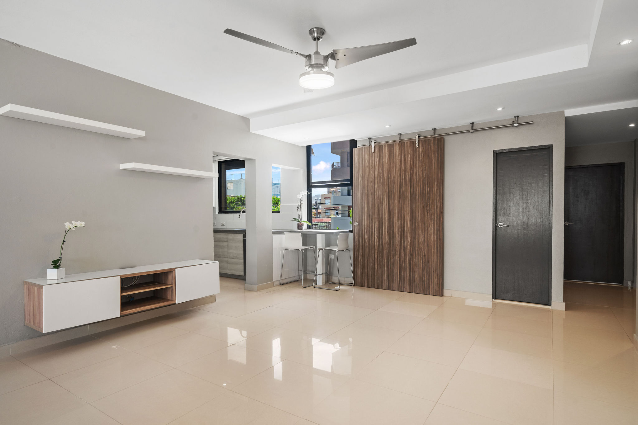 Secure building with tele-entry and refreshed lobby