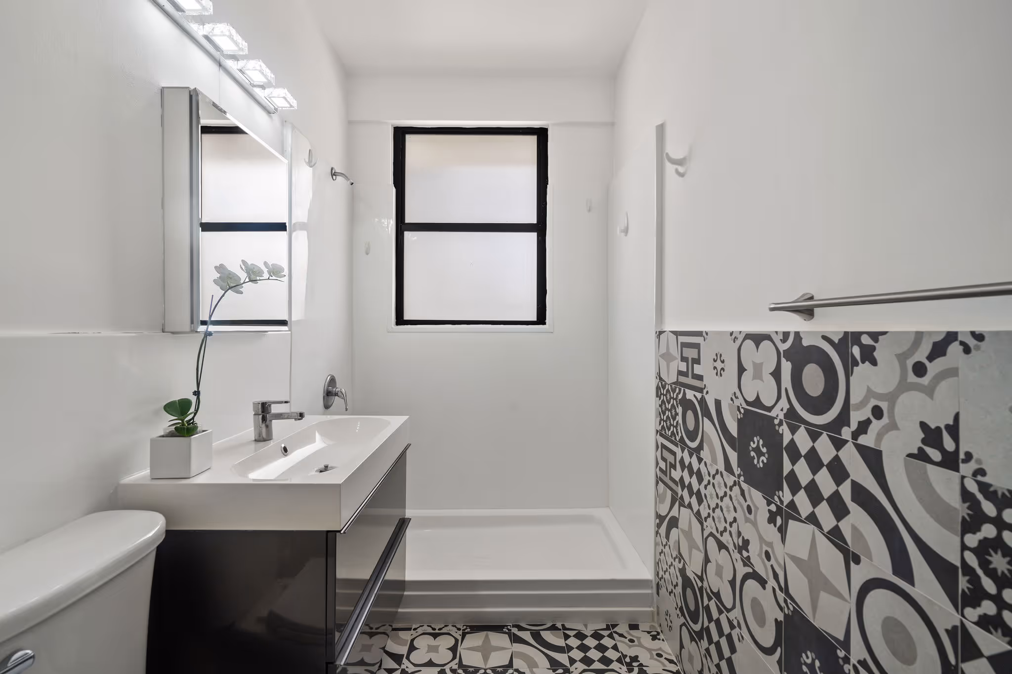 Secure entry and stylish lobby in Condado building