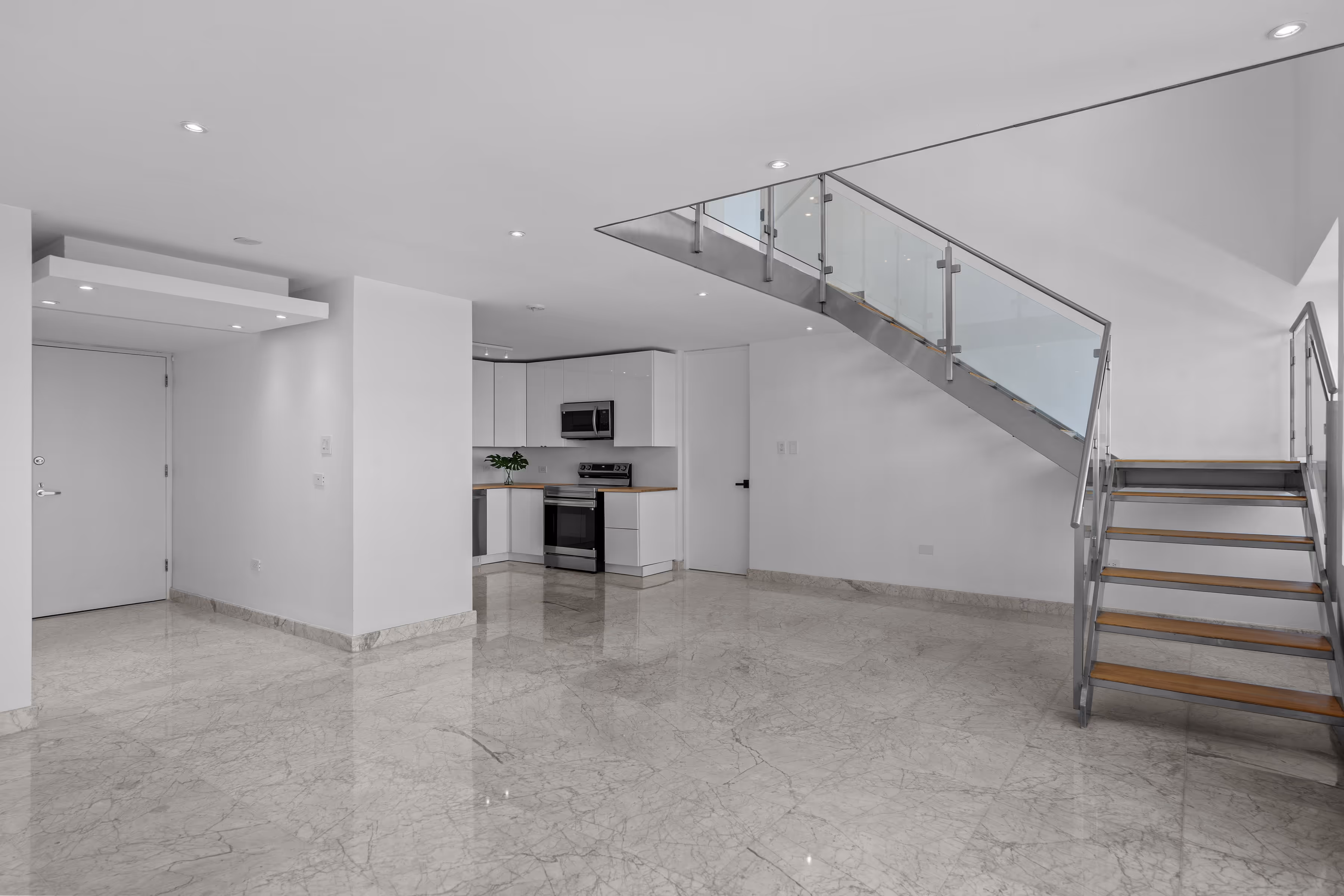 Oceanfront San Juan penthouse bedroom suite with walk-in closet and jacuzzi bath