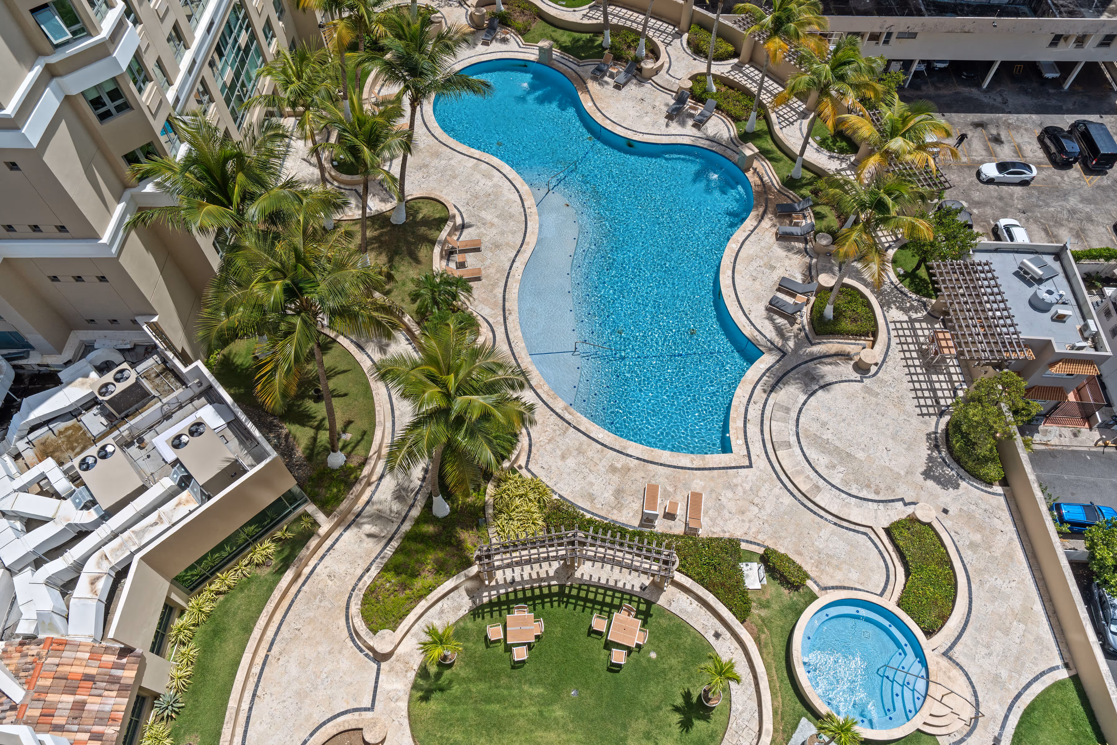 Two covered parking spaces included with Condado Gallery Plaza apartment