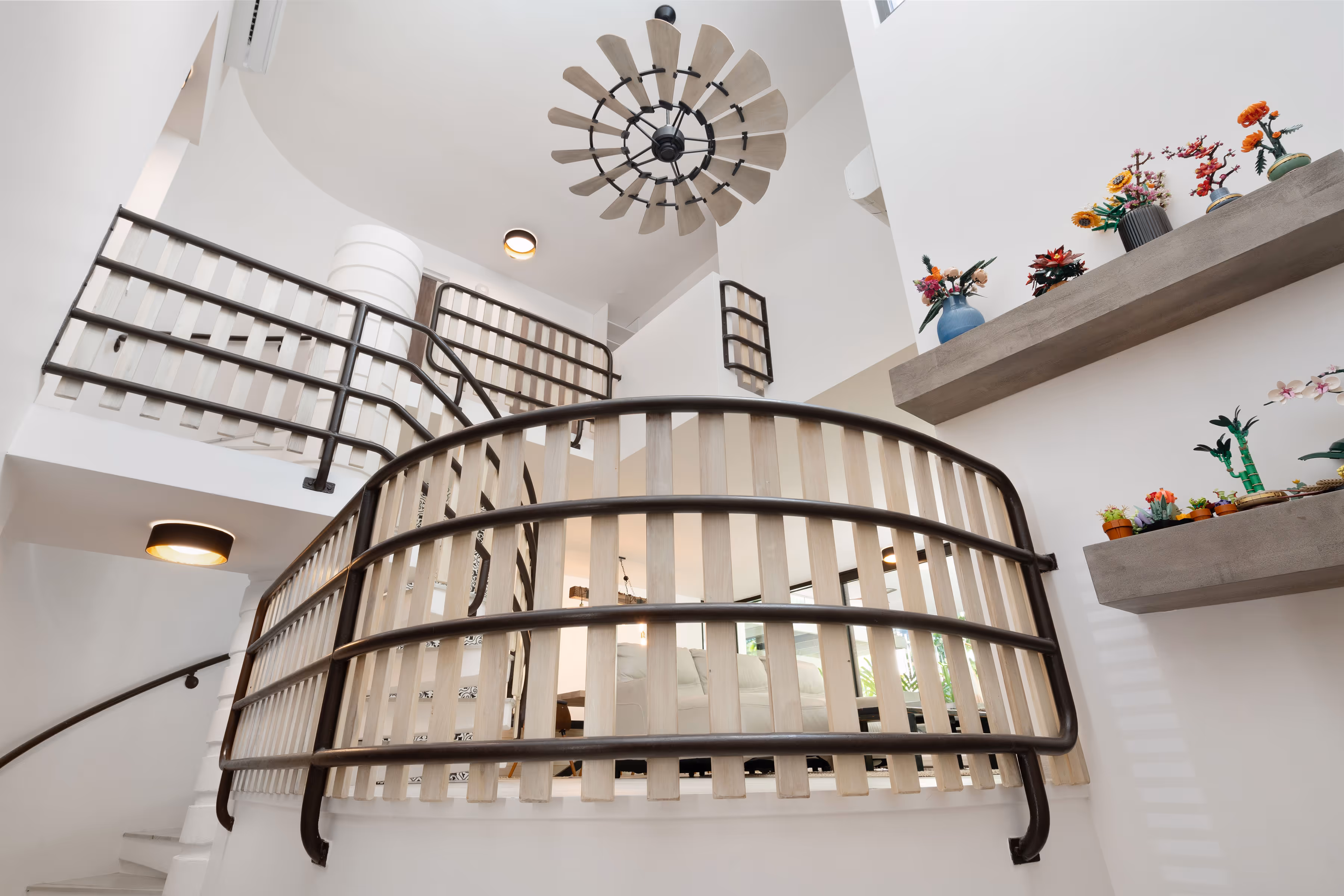 Architect-designed home exterior with teak door and clean lines