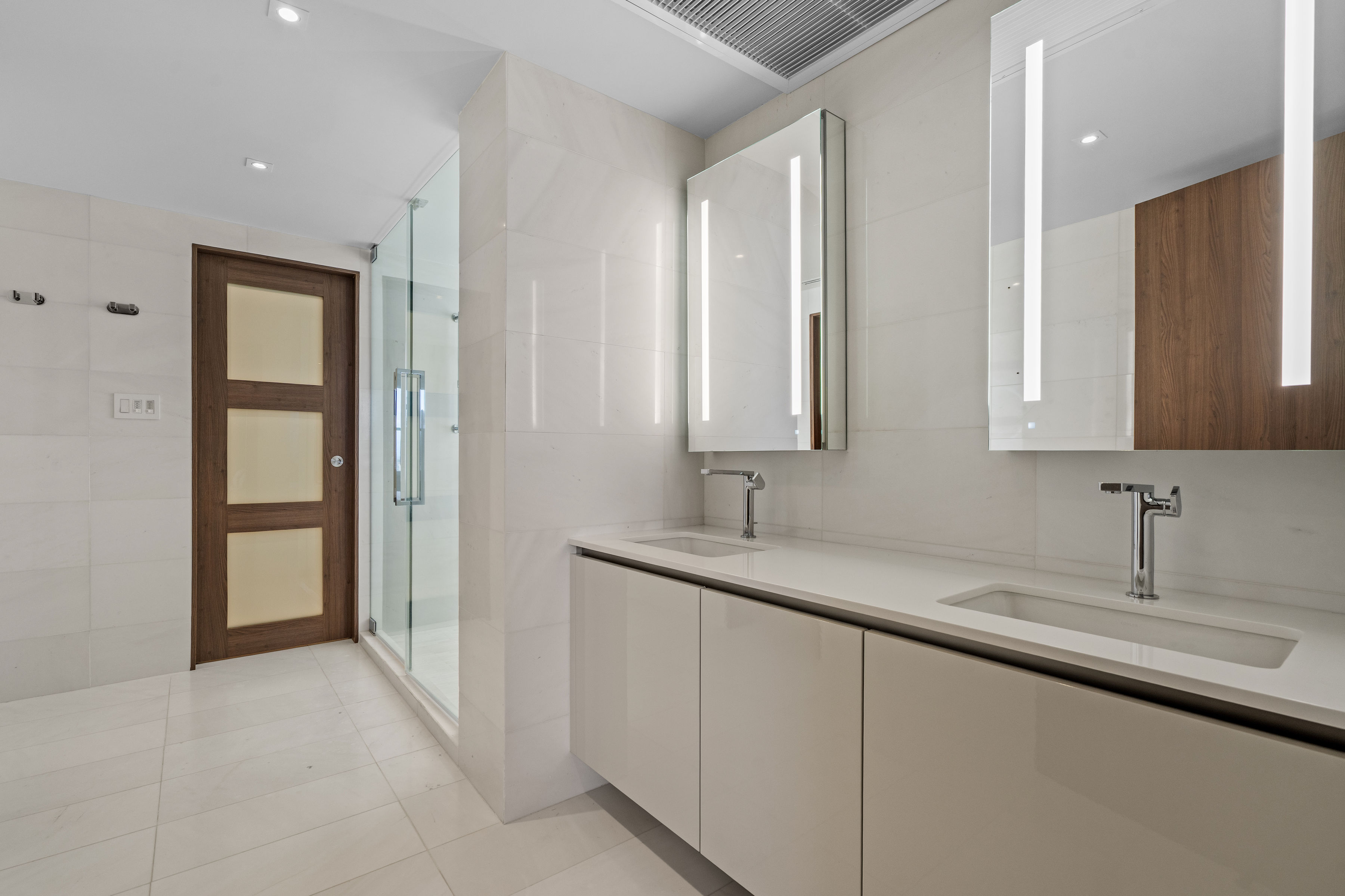 Stylish bedroom inside fully furnished San Patricio penthouse apartment