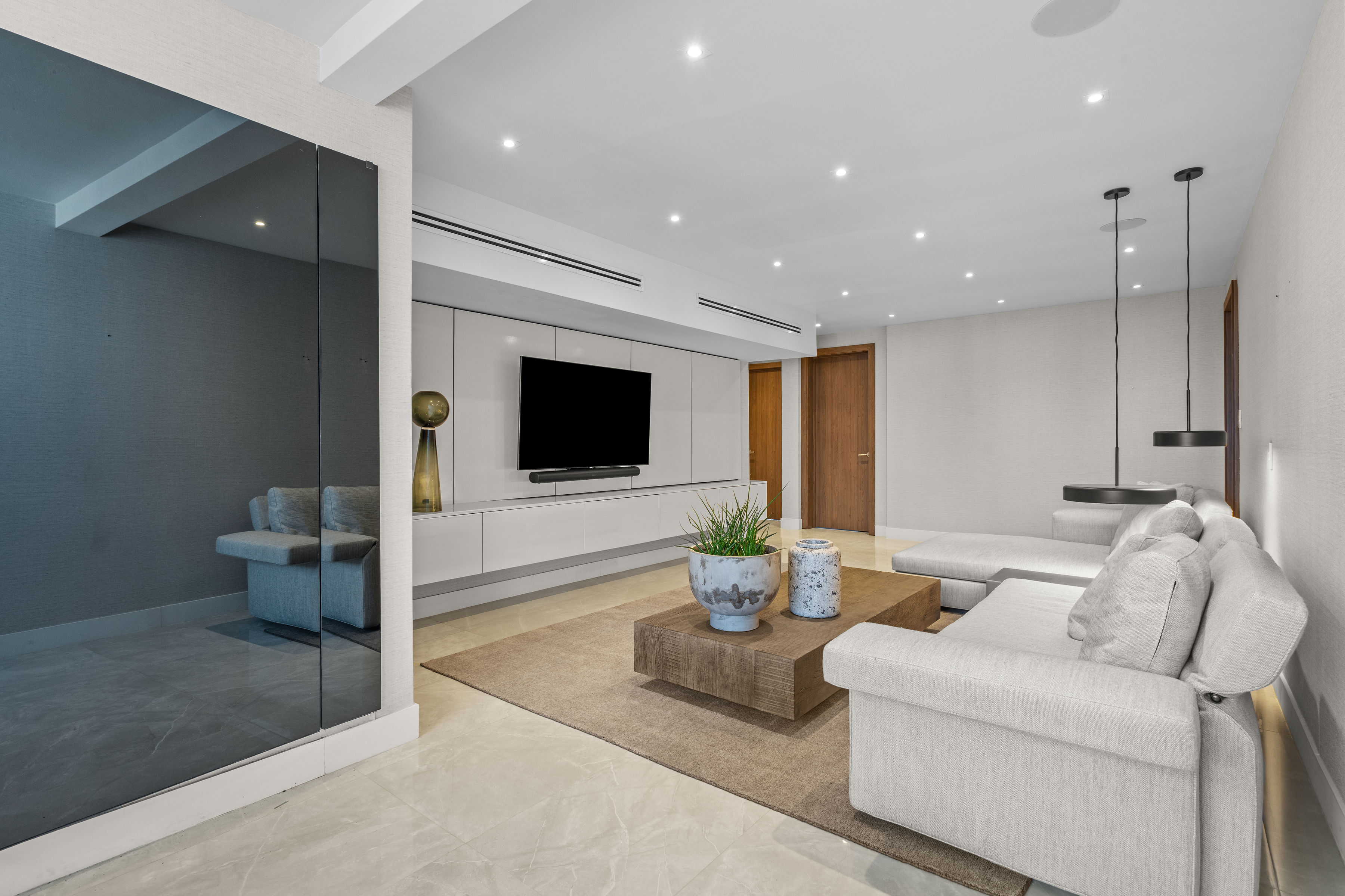 Bright and spacious interior of luxury penthouse in Guaynabo Puerto Rico