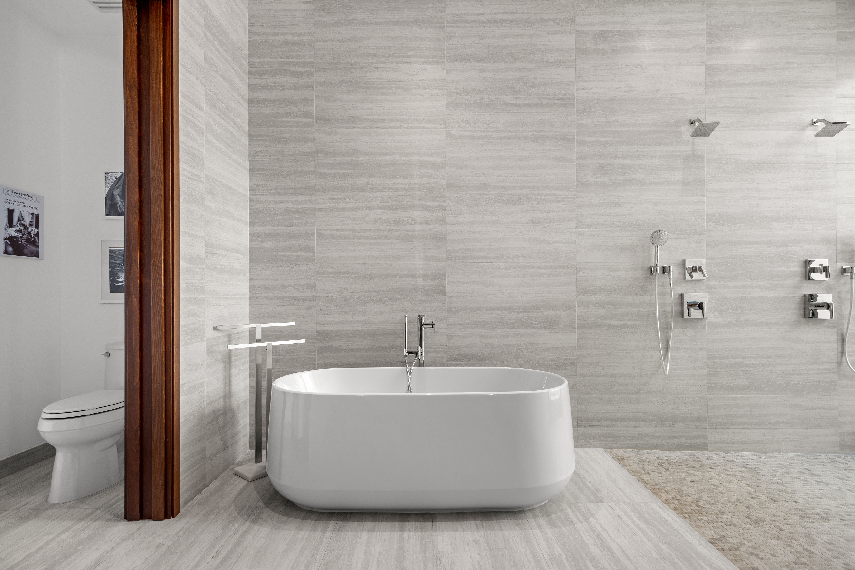 Dorado Beach Resort The Isles residence spa-style bathroom with freestanding tub and walk-in shower