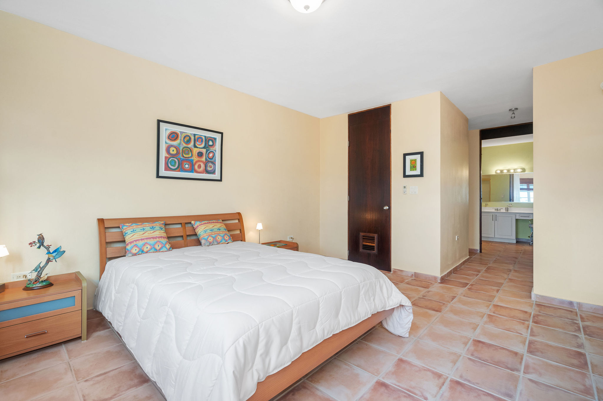 Royal Palm primary bedroom with comfortable open layout
