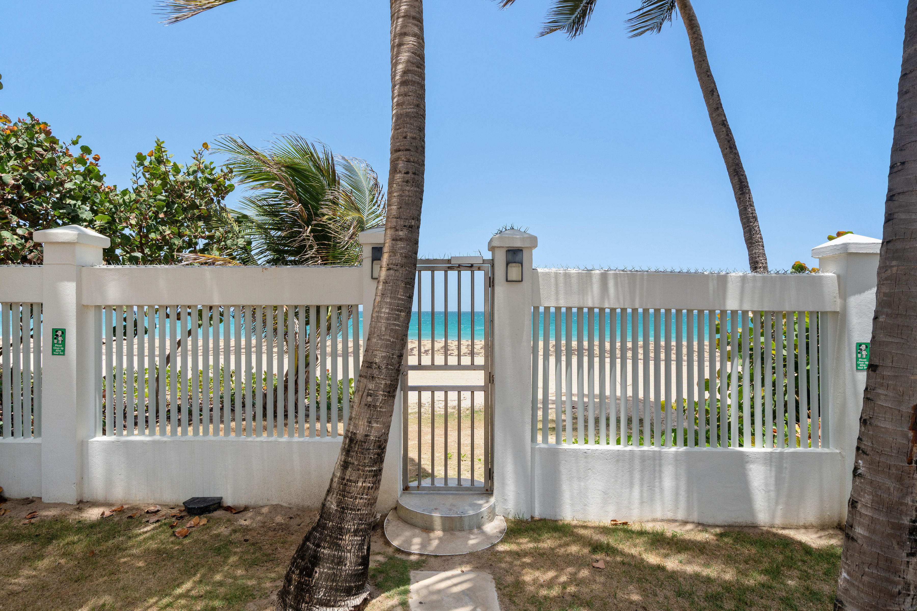 Las Olas Condado gated direct beach access from the condominium