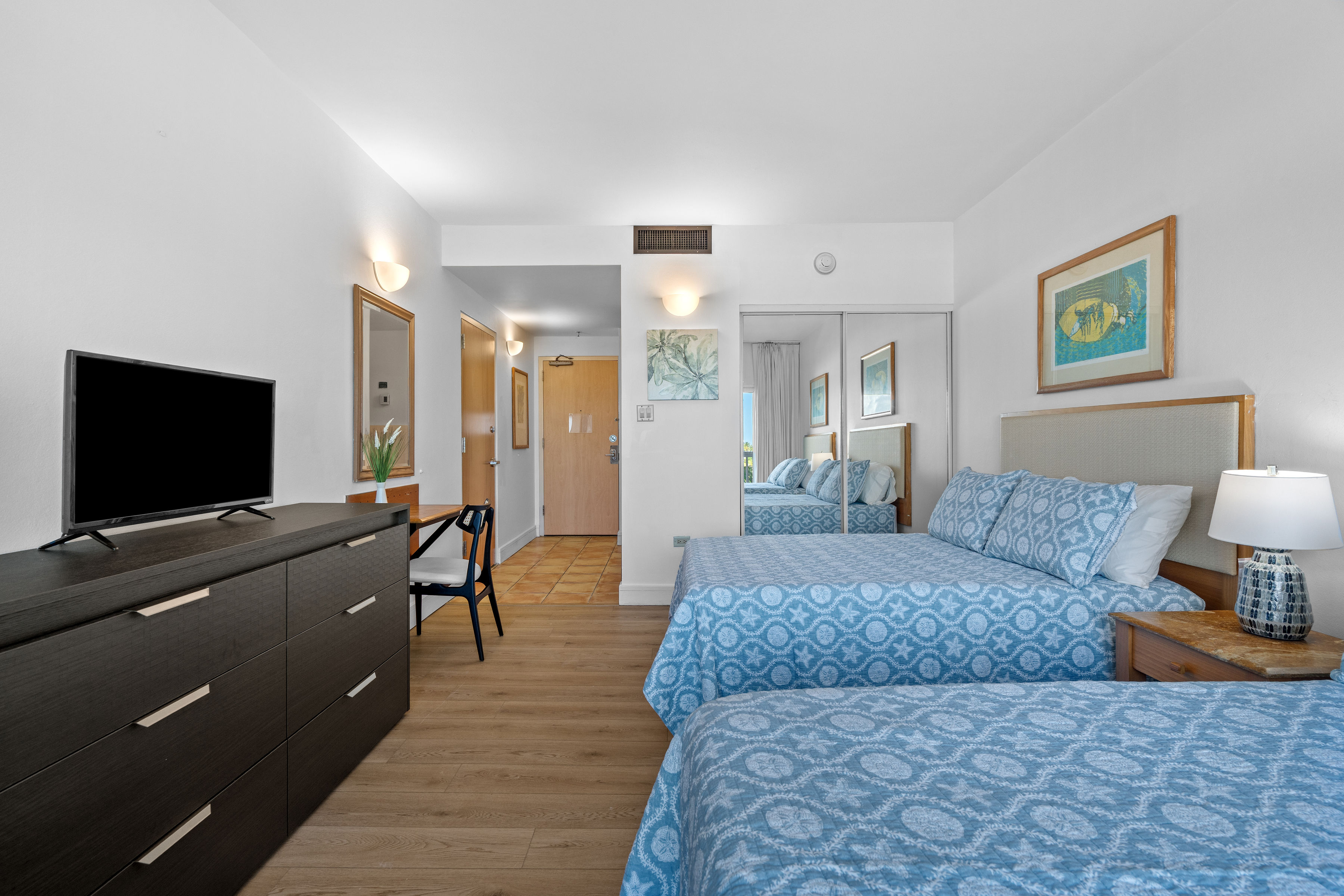 Embassy Villas, Dorado del Mar | Guest bedroom with two beds, television, and bright interior