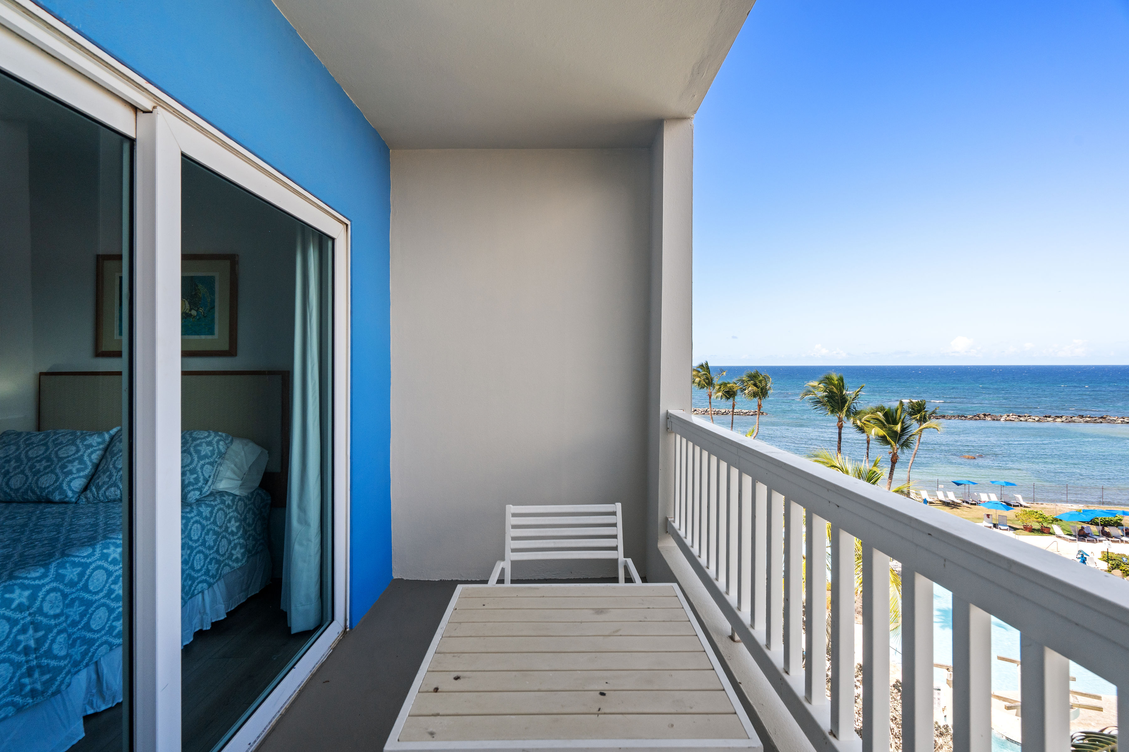 Embassy Villas, Dorado del Mar | Private covered balcony with ocean and resort views
