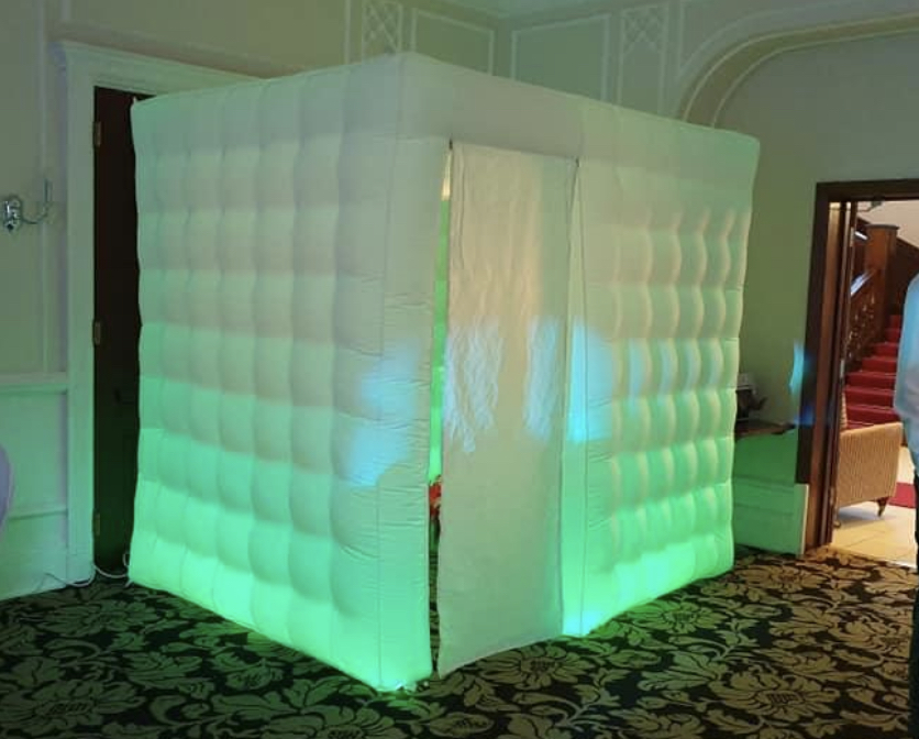 White Inflatable Photobooth Hire West Midlands