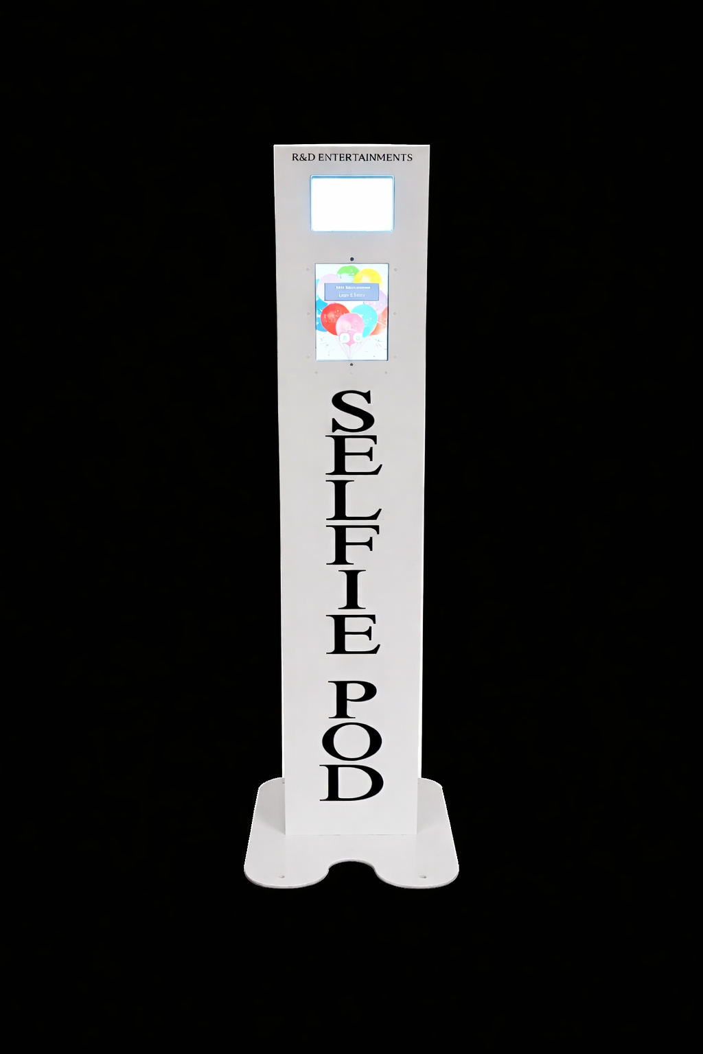 White Selfie Pod Hire Redditch Worcestershire