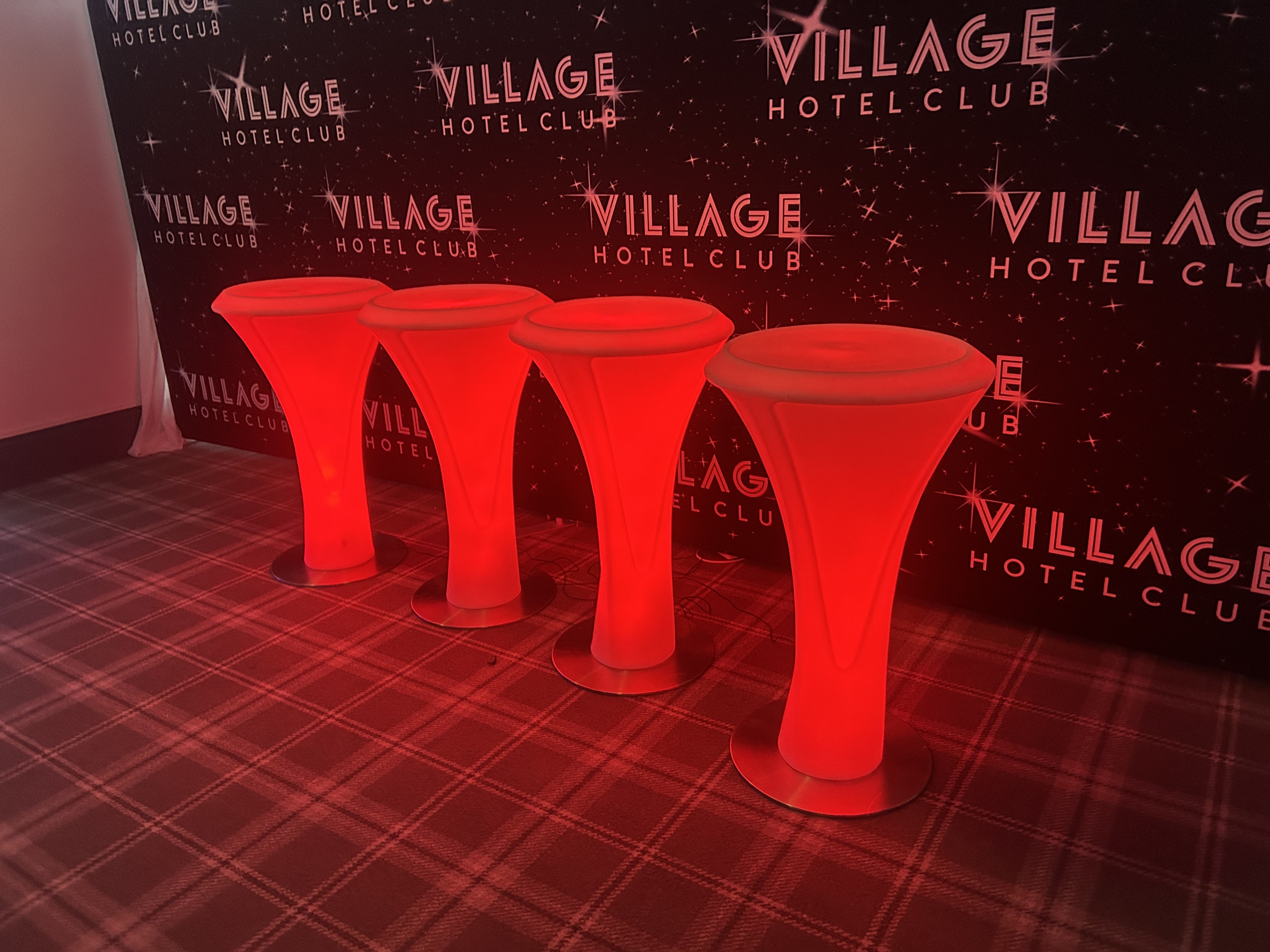 LED Poseur Tables Hire Birmingham