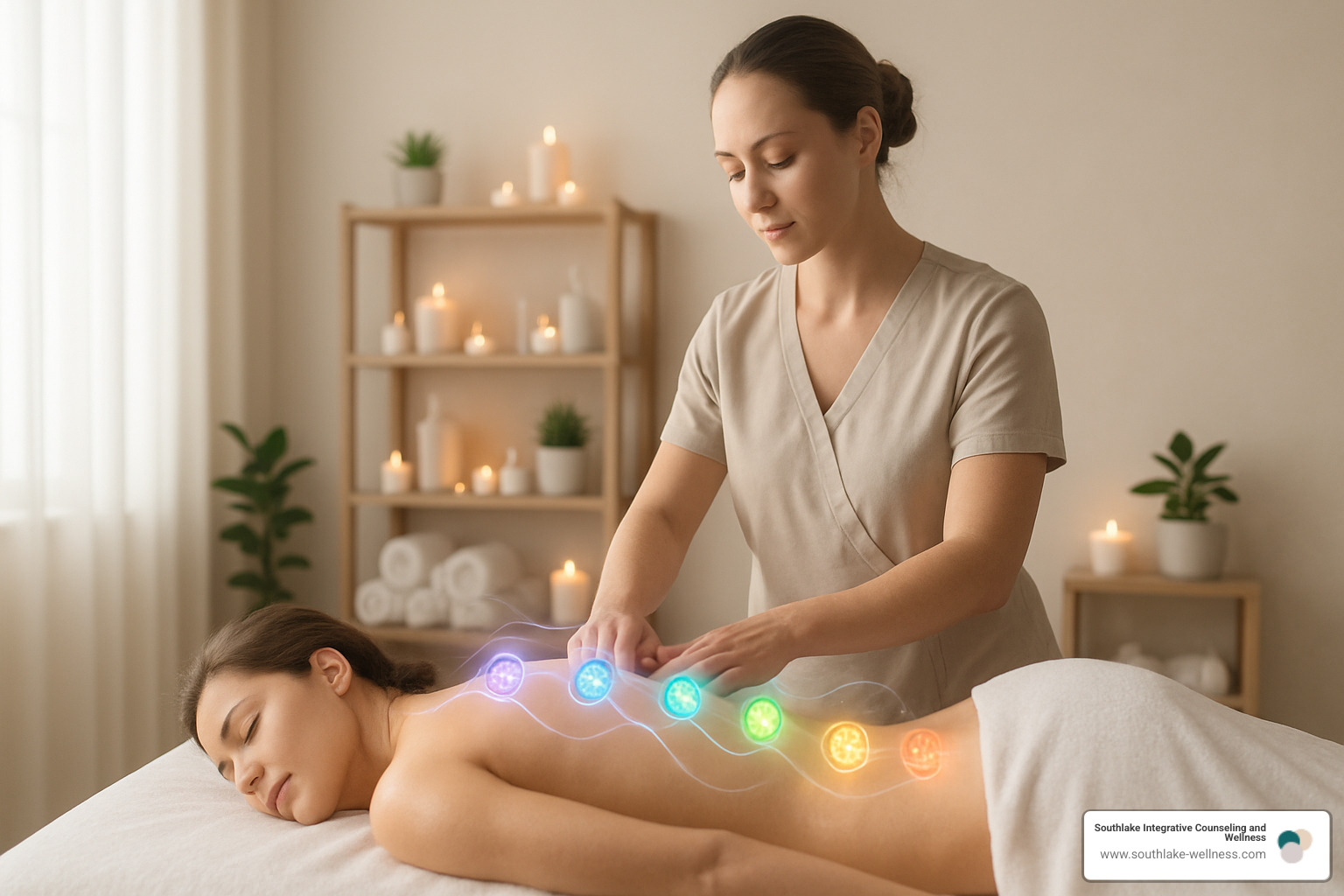 chakra alignment and energy flow during therapeutic massage - mind body connection massage therapy