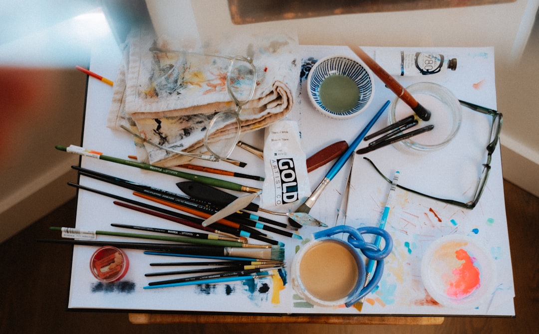 art supplies on a table - north texas therapy art supplies on a table - north texas therapy