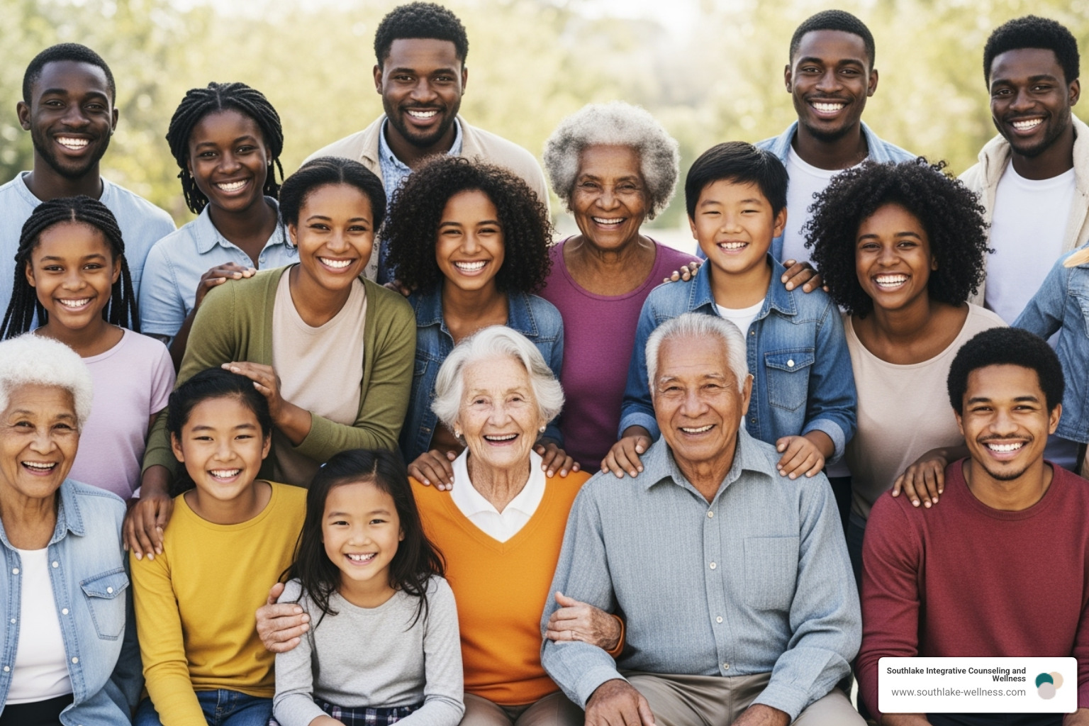 A diverse group of people of different ages and backgrounds - Cognitive behavioral therapy