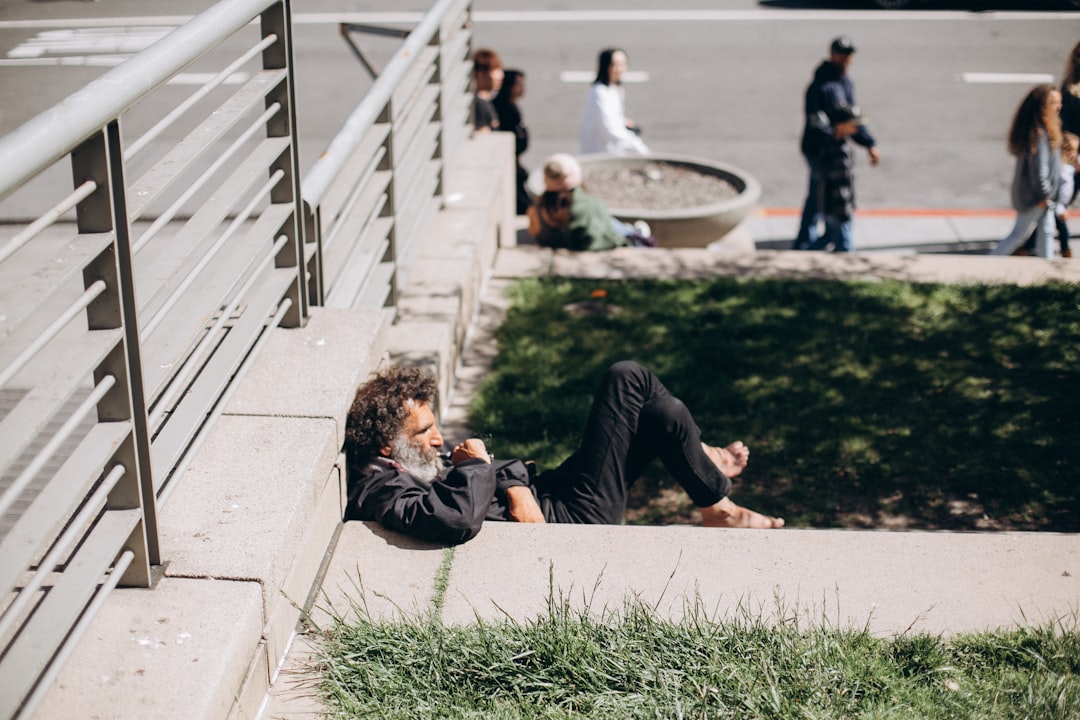 person looking content and peaceful outdoors - mental health activities