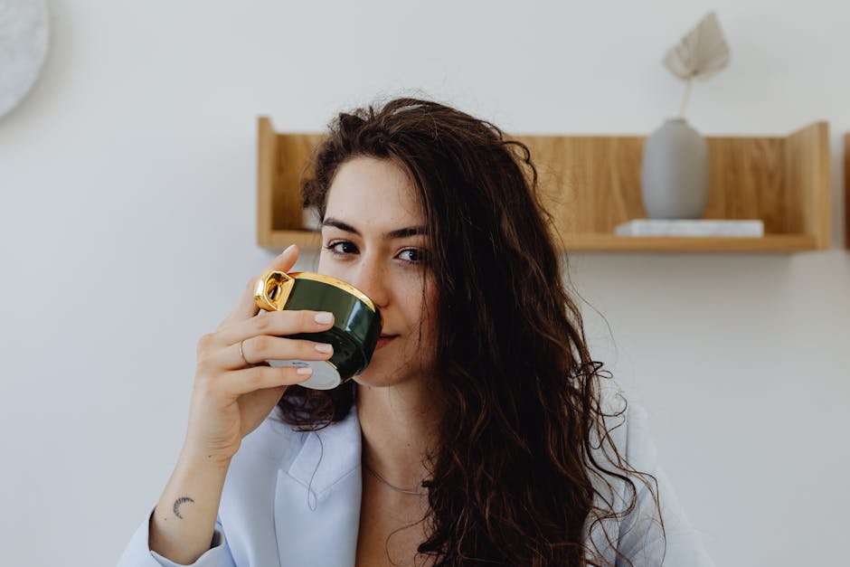 person mindfully drinking tea or coffee - how to practice mindfulness