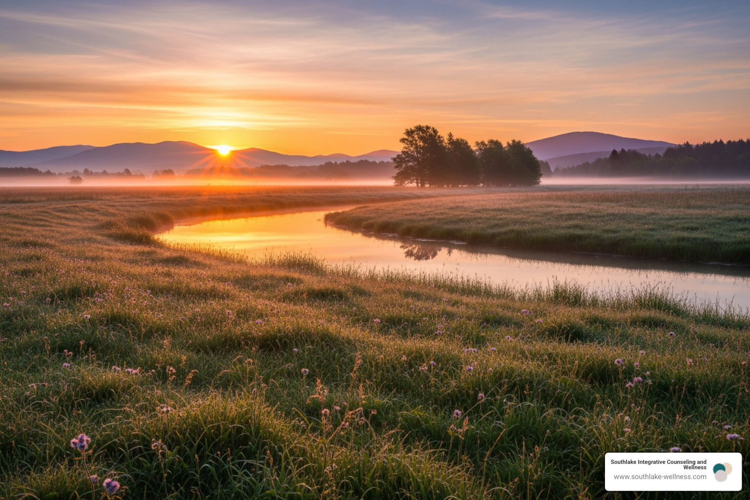 sunrise over a calm landscape - benefits of group therapy