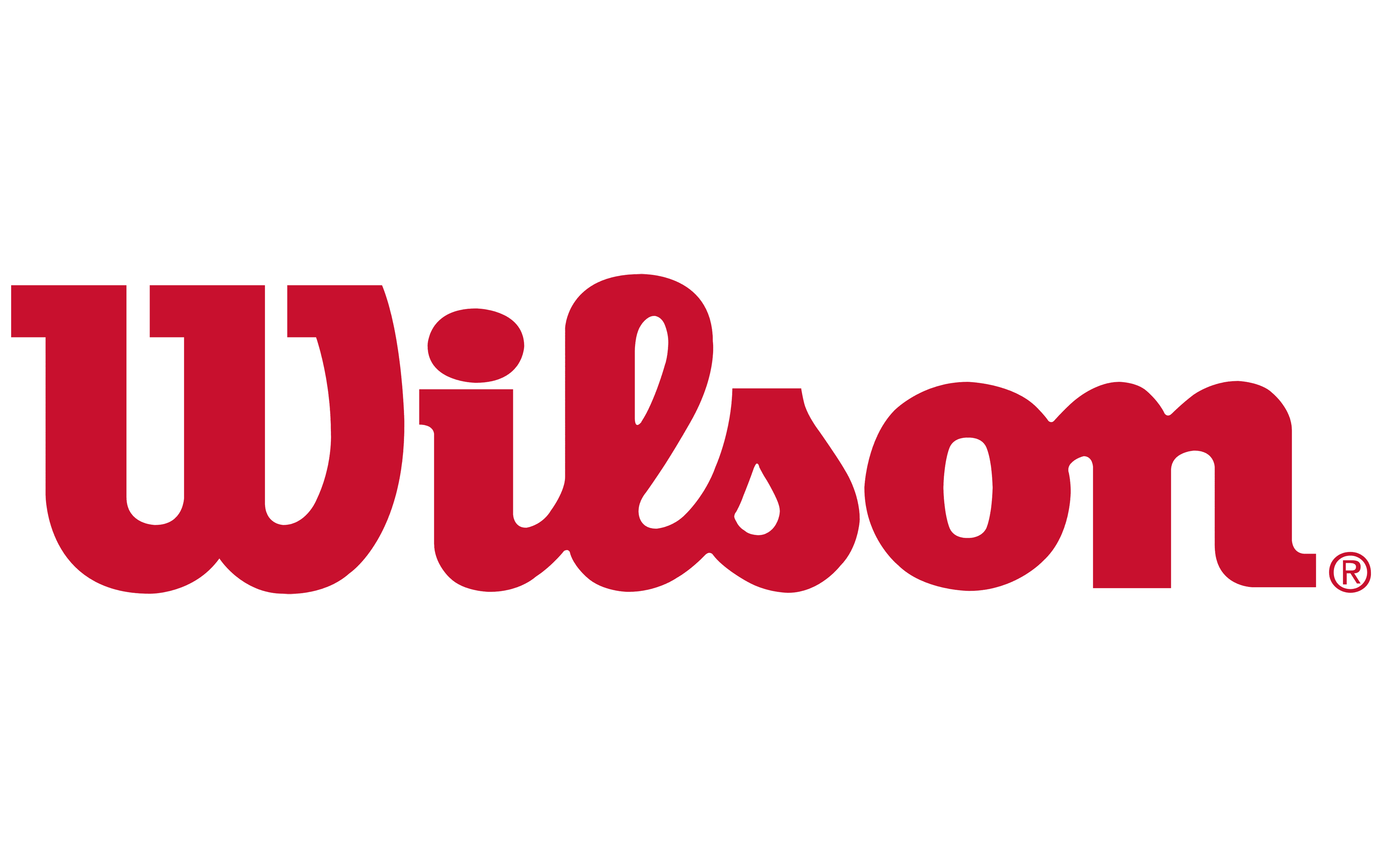 Wilson logo in red typography.