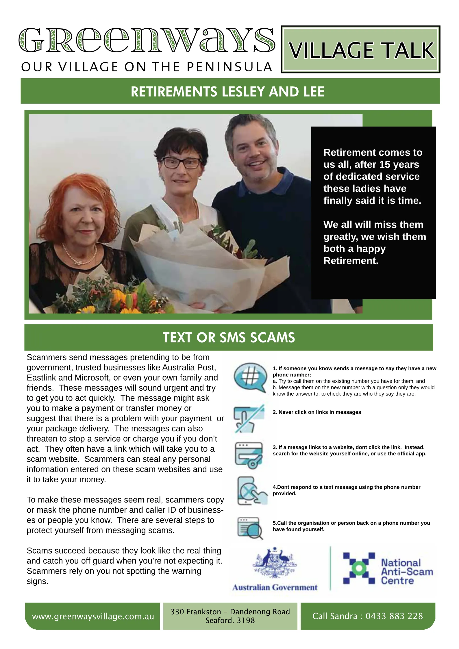 Village Talk Winter 2025 Page 2