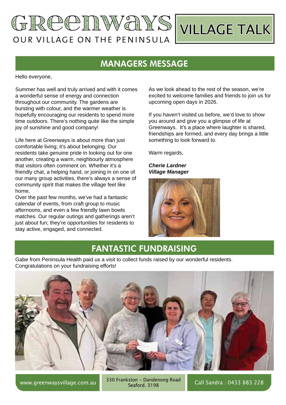 Village Talk – Spring 2025