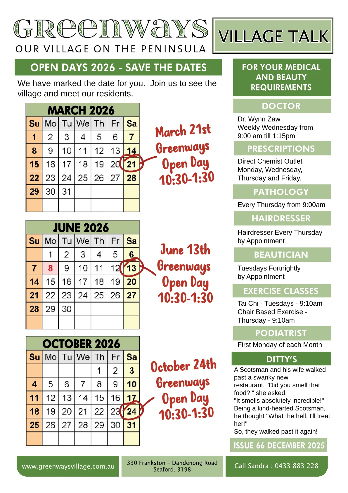 Village Talk – Spring 2025