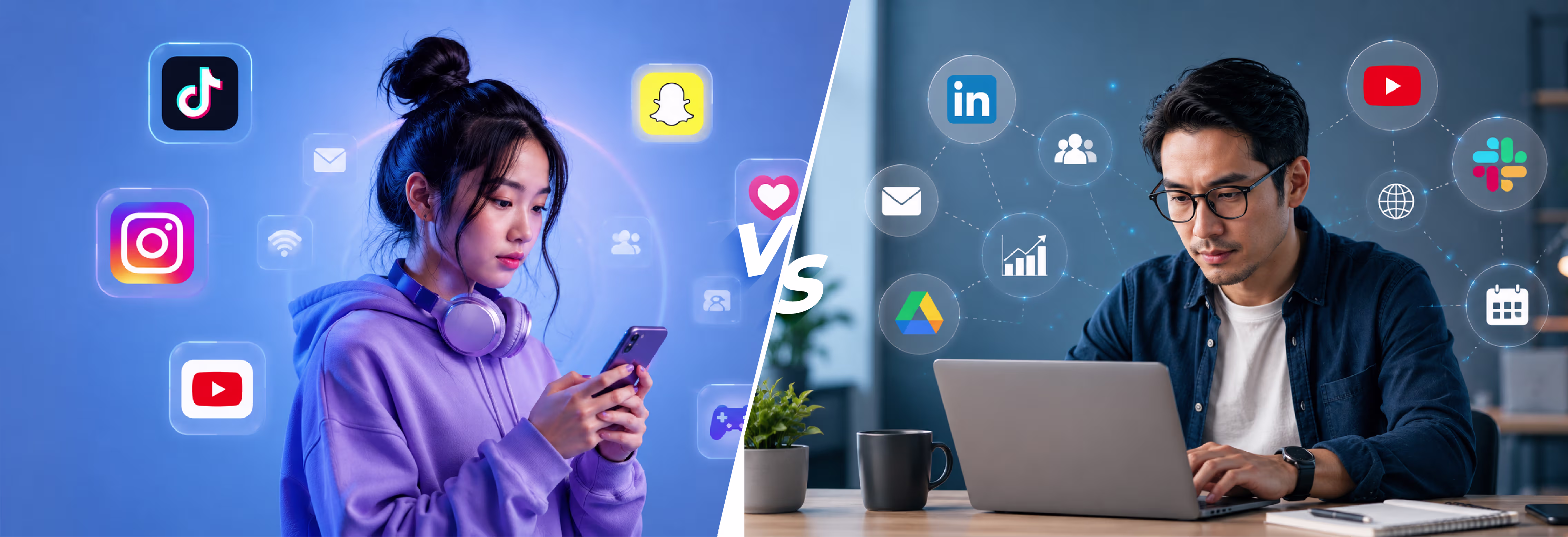 Gen Z vs Millennials Online