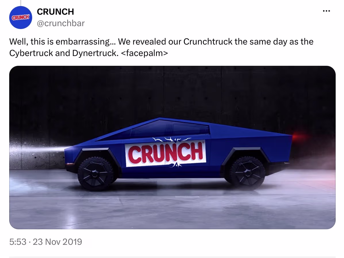 Crunch | Newsjacking examples from Tesla moments, funny marketing ads, MPiFY