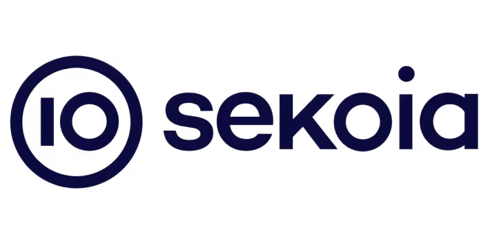 Sekoi logo with stylized letters and circular design.