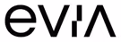Stylized lowercase text 'evia' with the letter 'a' represented by an inverted V.